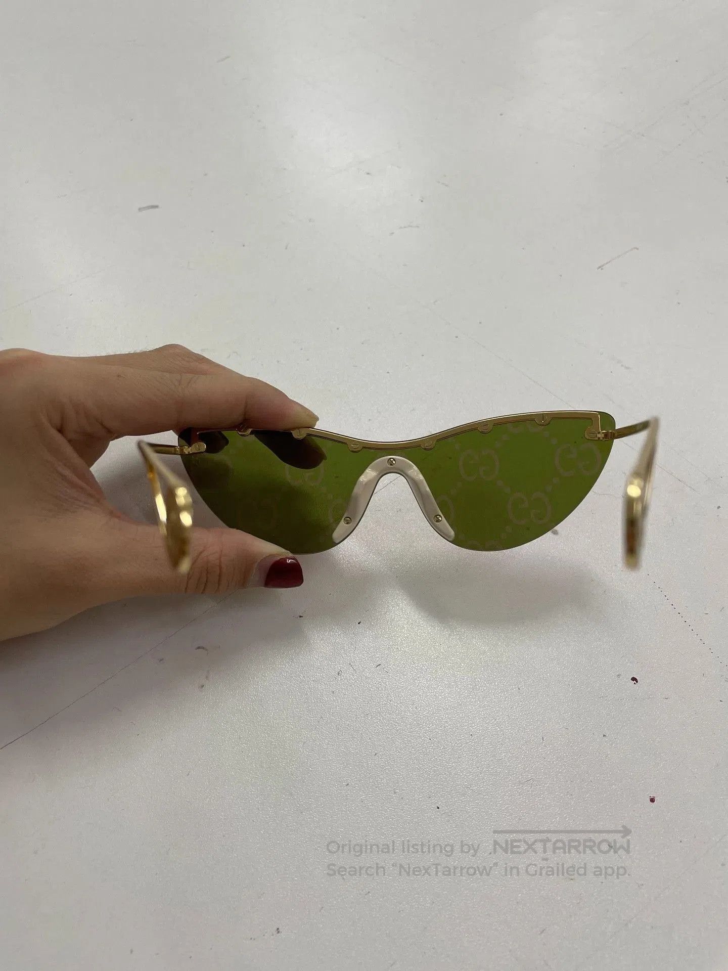 Gucci Gucci GG0666S Shield Sunglasses. Size ONE SIZE - 2 Thumbnail
