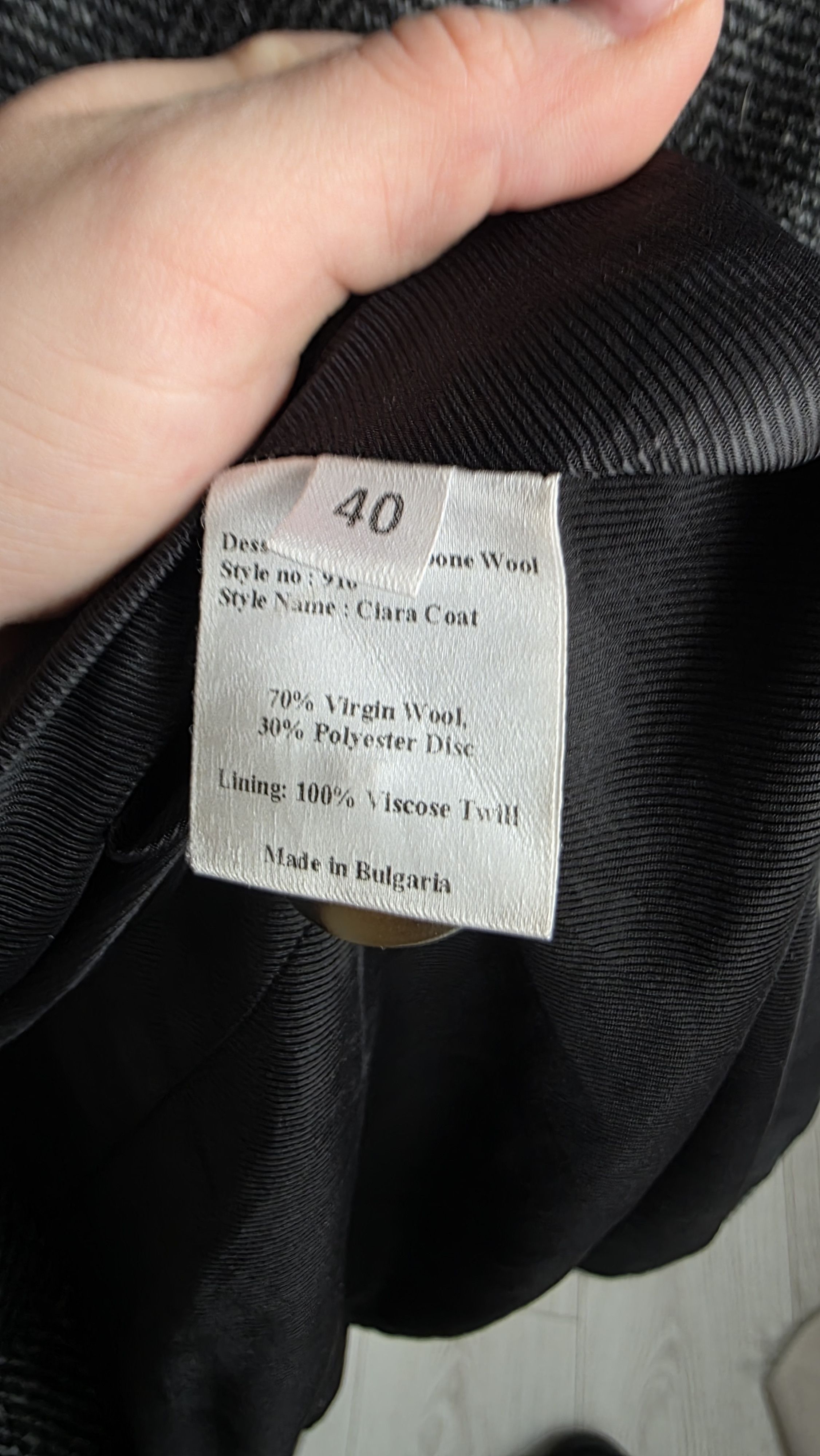 Other Lovechild 1979 – Long herringbone wool coat • classic Size XXL / US 16-18 / IT 52-54 - 6 Thumbnail