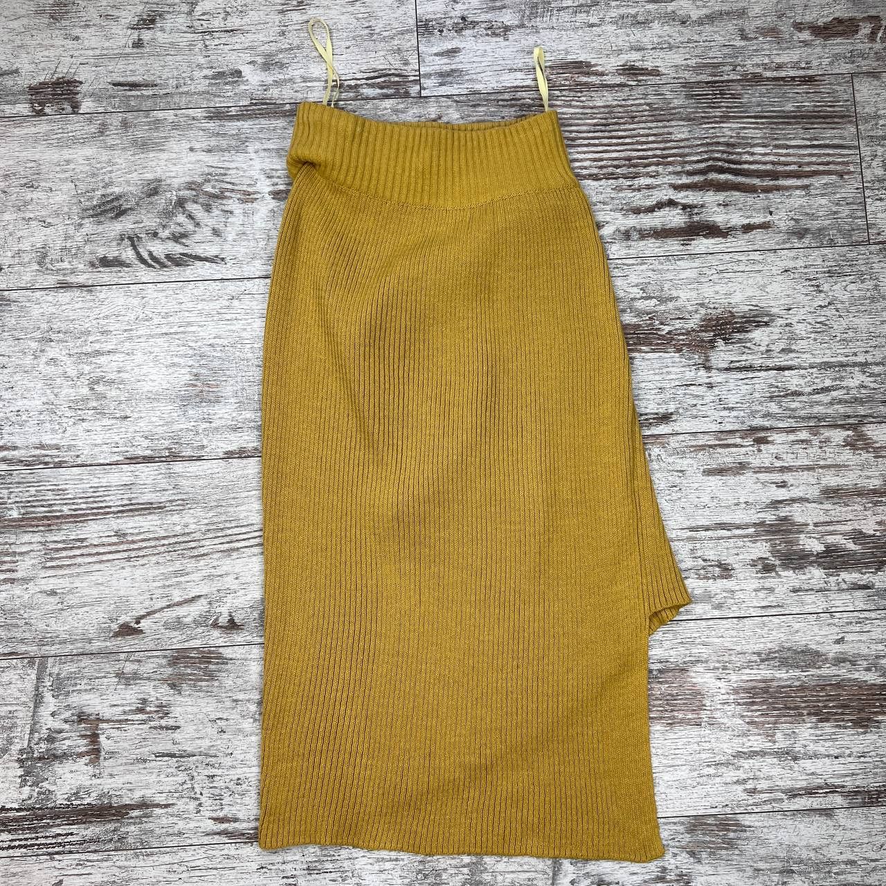 Issey Miyake Vintage Issey Miyake Asymmetrical Ribbed Knit Midi Skirt Size 30" / US 8 / IT 44 - 1 Thumbnail