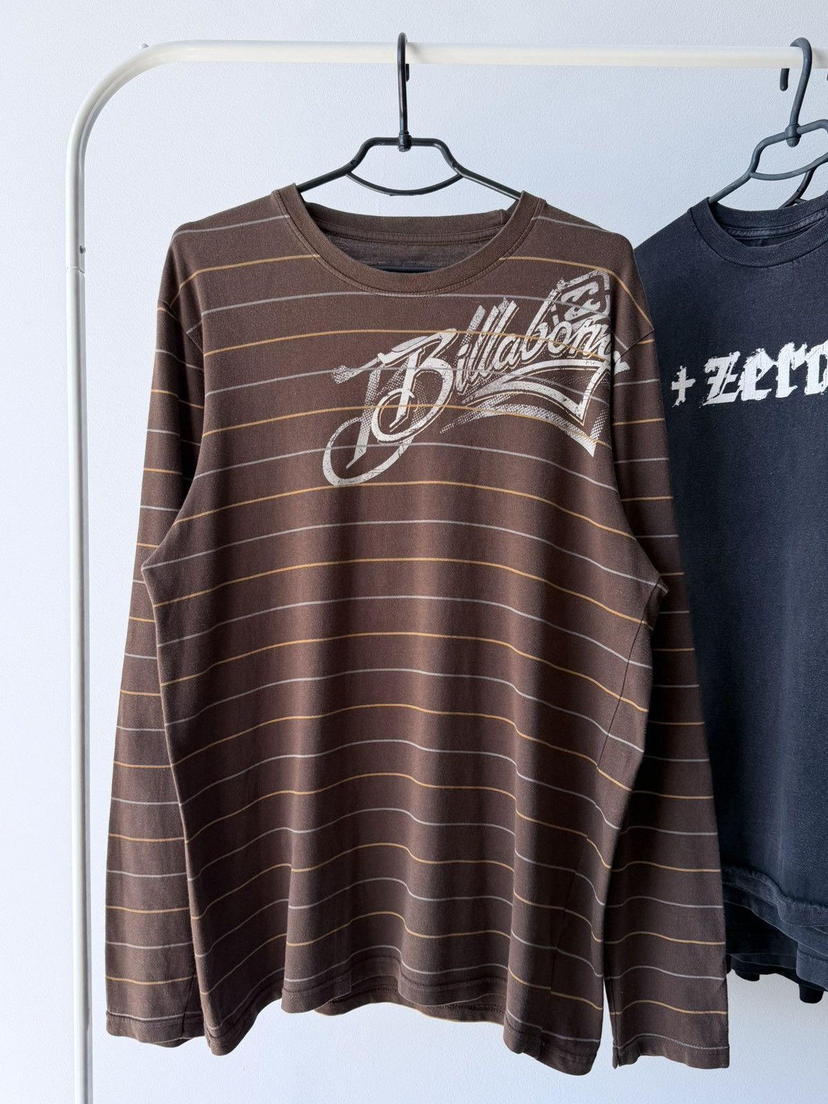 Billabong Vintage Y2K 2000s Billabong Striped Long Sleeve Shirt Size US L / EU 52-54 / 3 - 1 Thumbnail