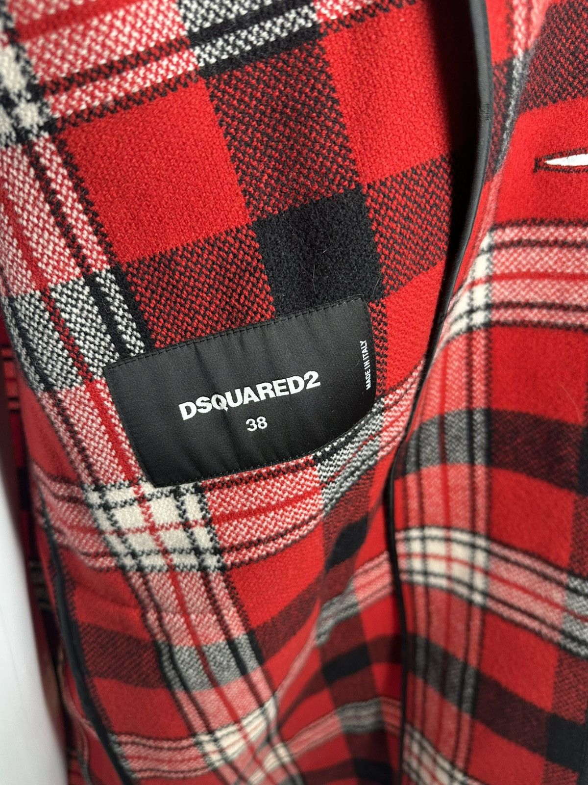 Dsquared2 DSquared2 Wool Plaid Trench Coat Size XS / US 0-2 / IT 36-38 - 10 Thumbnail