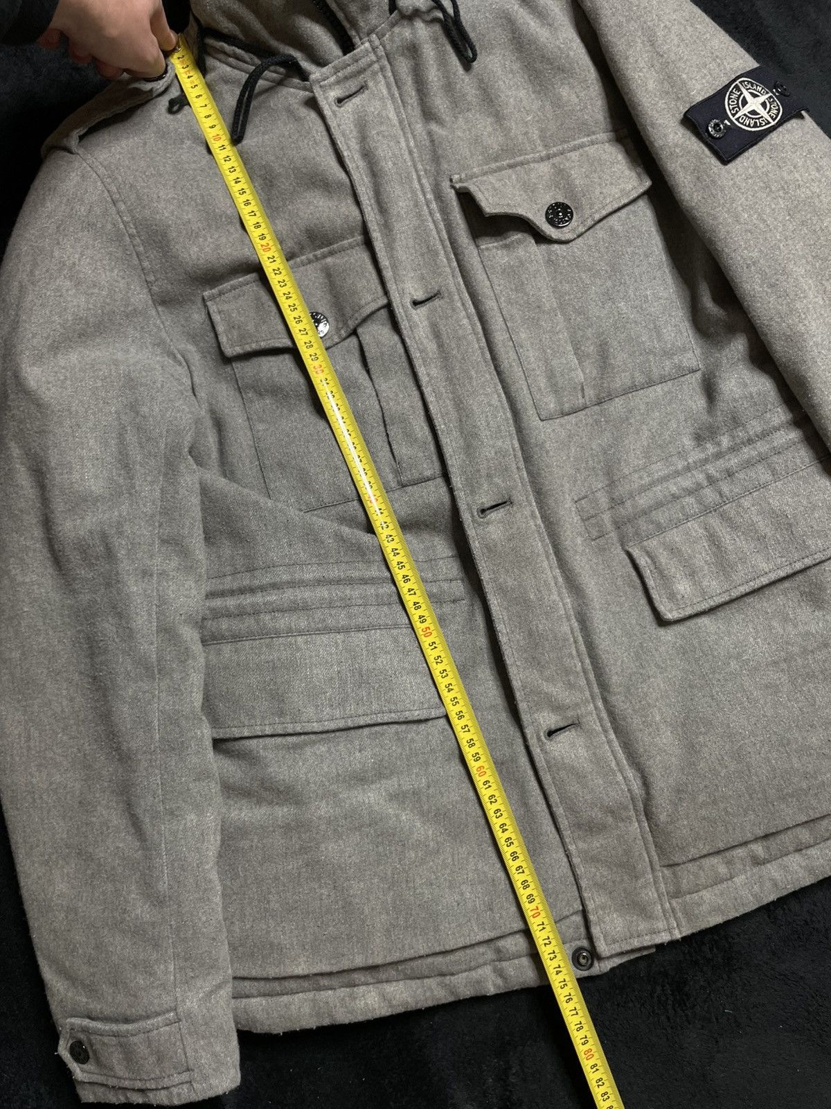 Stone Island Stone Island Ice Jacket Wool Blend Grey 2014 Size L Size US L / EU 52-54 / 3 - 12 Thumbnail