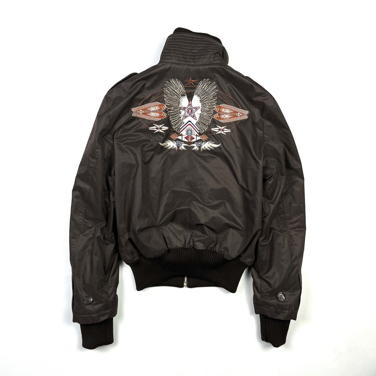 Bogner × Vintage Sonia Bogner Vintage Bomber Jacket Designer Brown Women Size M / US 6-8 / IT 42-44 - 6 Thumbnail