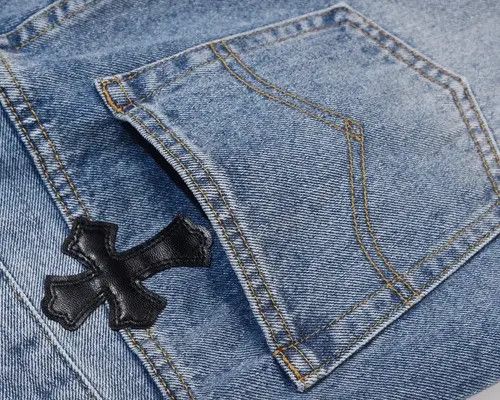 Japanese Brand Kuroda x Miki Embroidered Washed Cross Straight Shorts Size US 30 / EU 46 - 6 Thumbnail