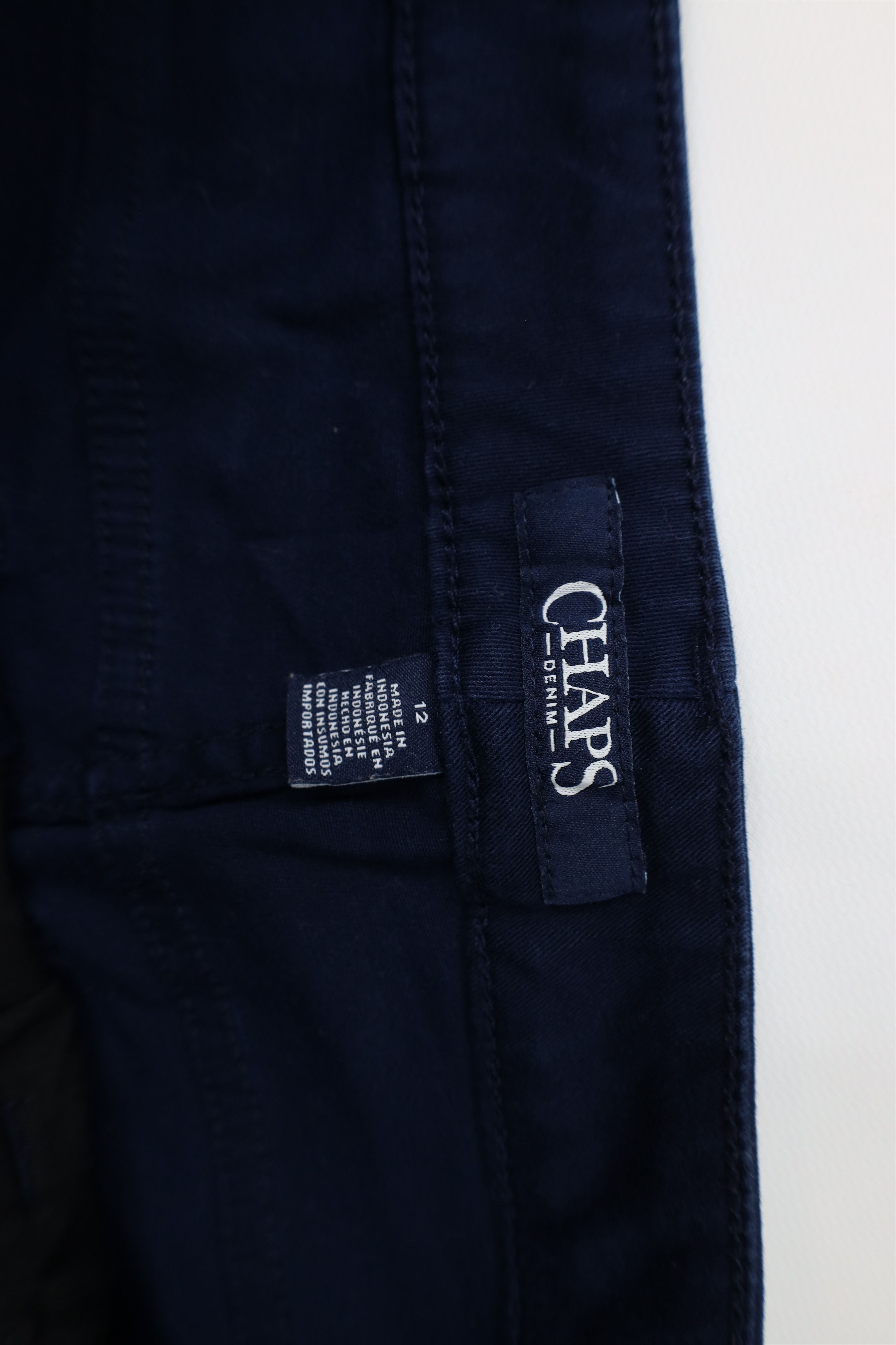 Chaps Vintage Y2K Chaps Stretch Chinos Capris Pants Navy Blue Size 34" / US 12 / IT 48 - 7 Thumbnail