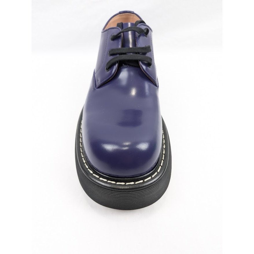 Bottega Veneta o1rshd1 Gloss Vinyl Swell Lace up Boots in Unicorn/Black Size US 11 / EU 44 - 8 Thumbnail