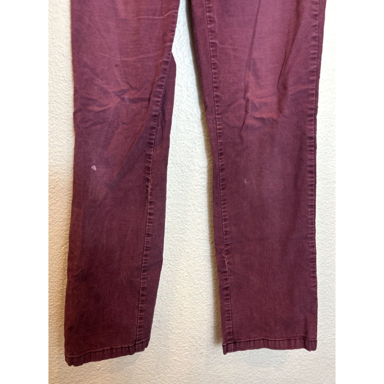 Prana VINTAGE Prana Corduroy Pants Women 4 Purple 30x31 Chino Stained Size 27" / US 4 / IT 40 - 2 Thumbnail