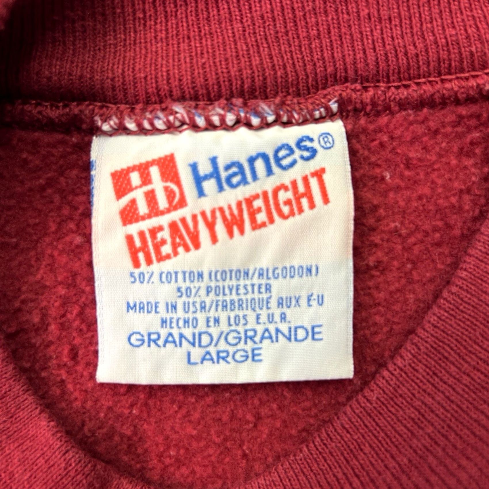 Hanes VINTAGE Hanes Disney Mickey Sweatshirt Mens XL Red Crewneck Graphic Print 90s Cartoon Goofy Size US XL / EU 56 / 4 - 2 Thumbnail