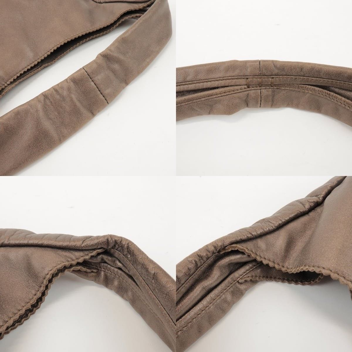 Loewe Loewe Anagram Leather Hobo Bag Brown Size ONE SIZE - 4 Thumbnail