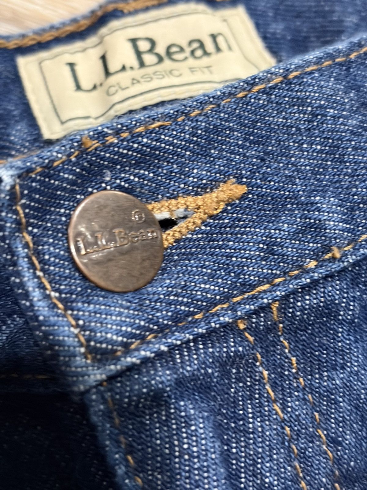 L.L. Bean L.L.Bean Classic Fit Denim Jeans 38x28 Size US 38 / EU 54 - 9 Thumbnail