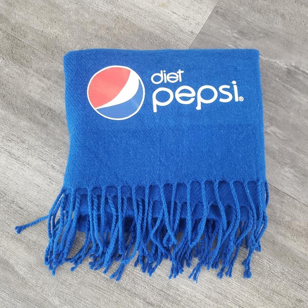 Designer Blue | KC ROYALS | Diet Pepsi Fringed Scarf Size ONE SIZE - 5 Thumbnail