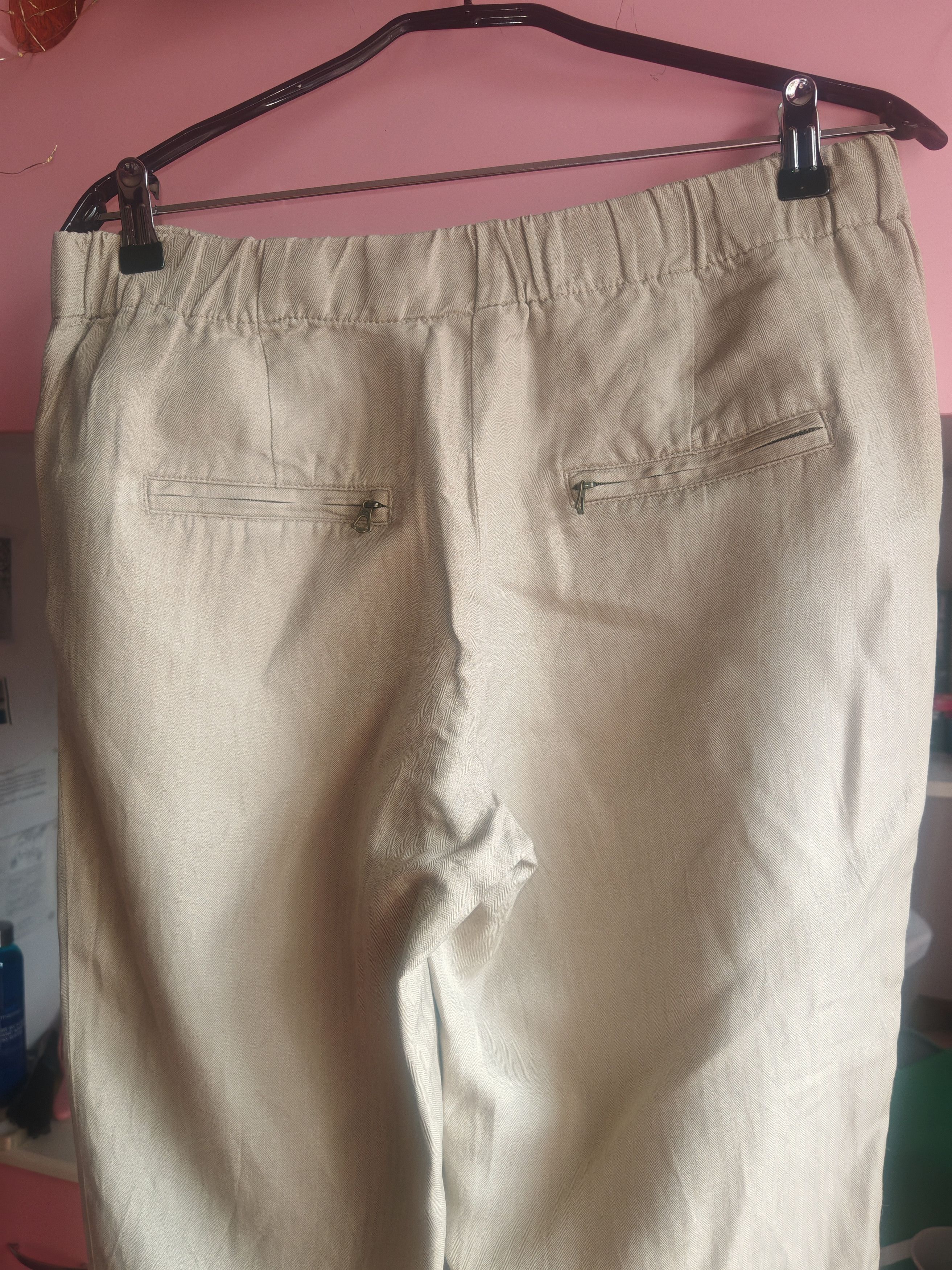 J.Crew J. Crew Silk Linen Jogger Pants - Size 8 Cropped Joggers Size 30" / US 8 / IT 44 - 4 Thumbnail