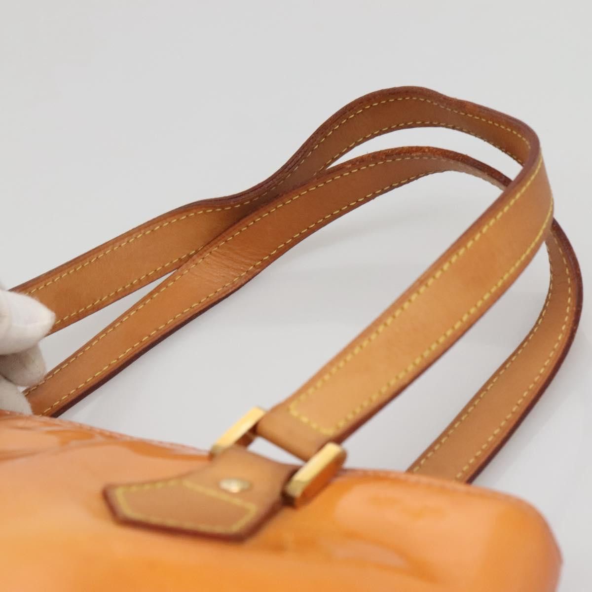 LOUIS VUITTON Monogram Vernis Houston Bag Marshmallow Pink