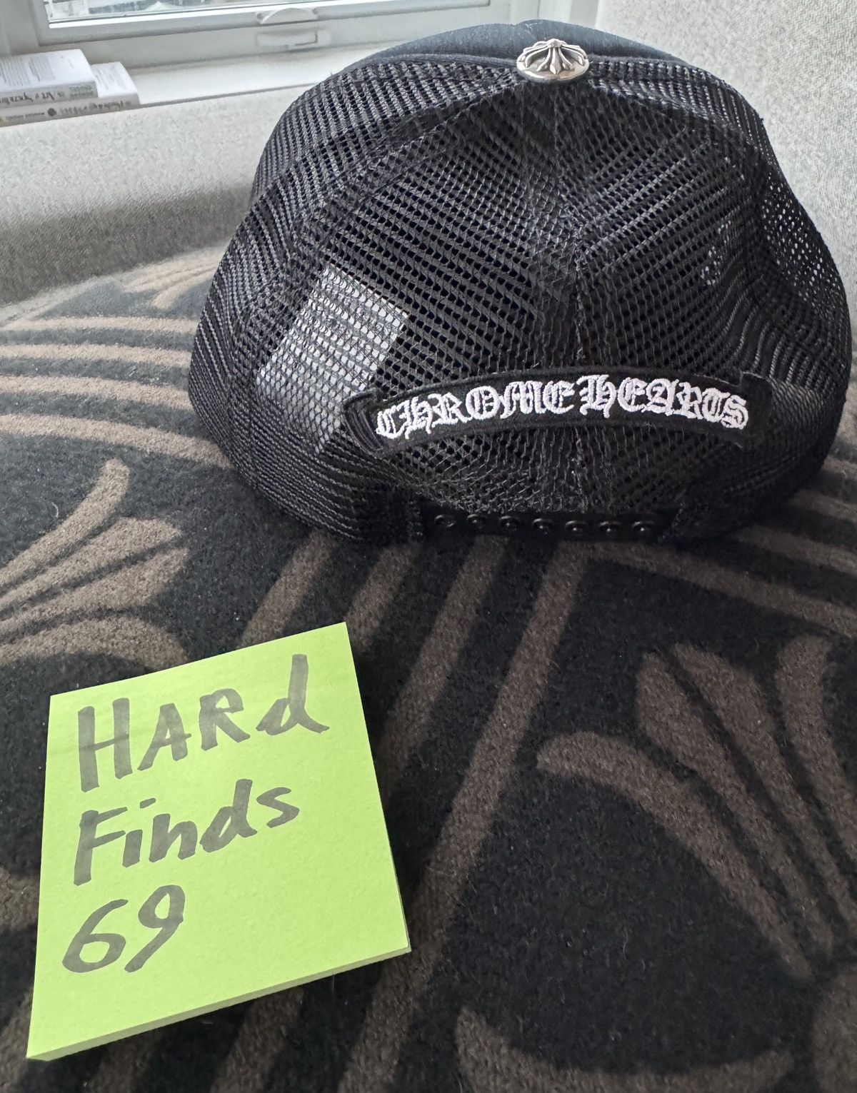 Chrome Hearts Chrome Hearts White Leather Patch Fuck Trucker Hat RARE Size ONE SIZE - 3 Thumbnail