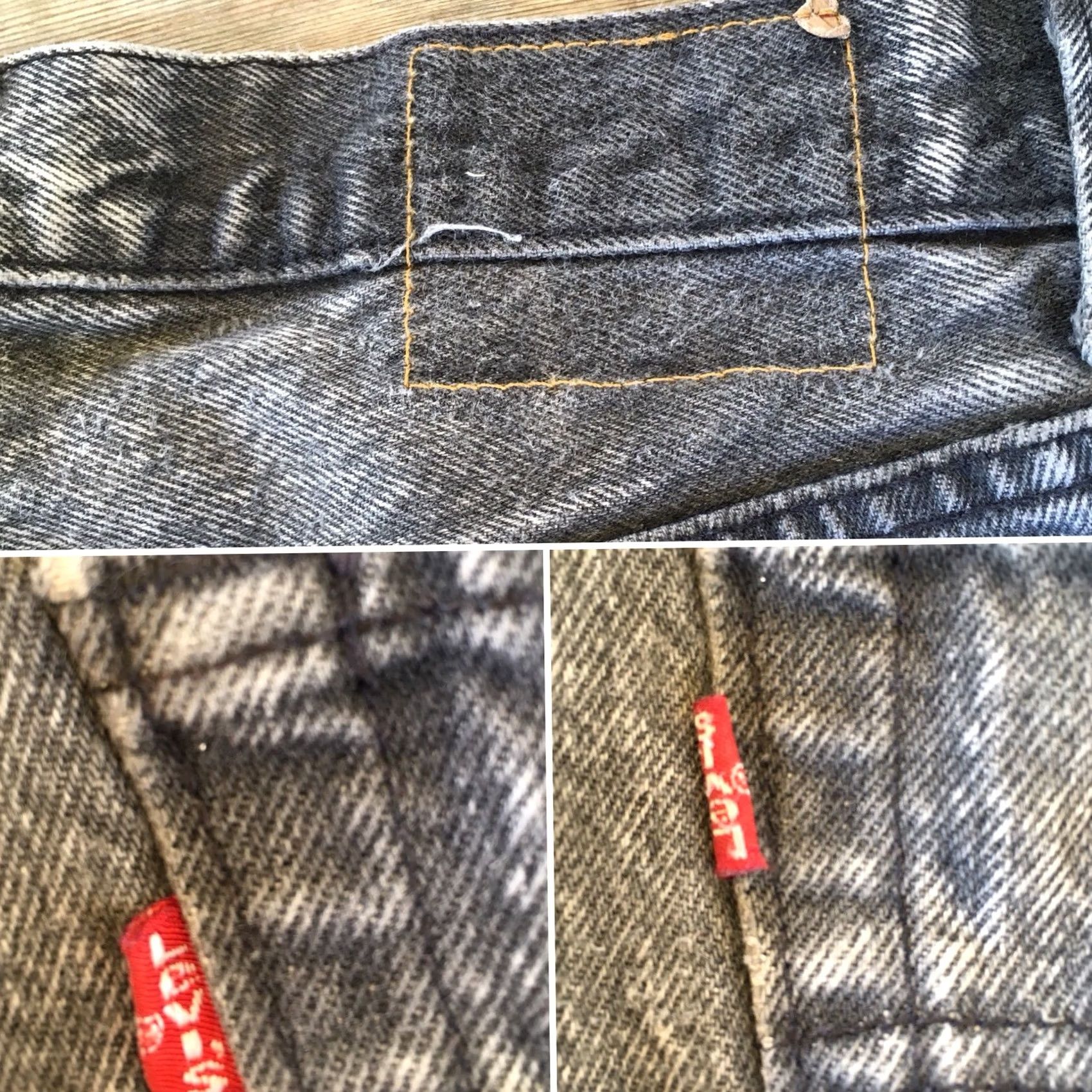 Vintage VINTAGE Levi’s 501 Jeans Button Fly Black Acid Wash USA 34 30 Measure 33 30 Denim Jeans 1980s Levis Mens Women Size US 33 - 4 Thumbnail