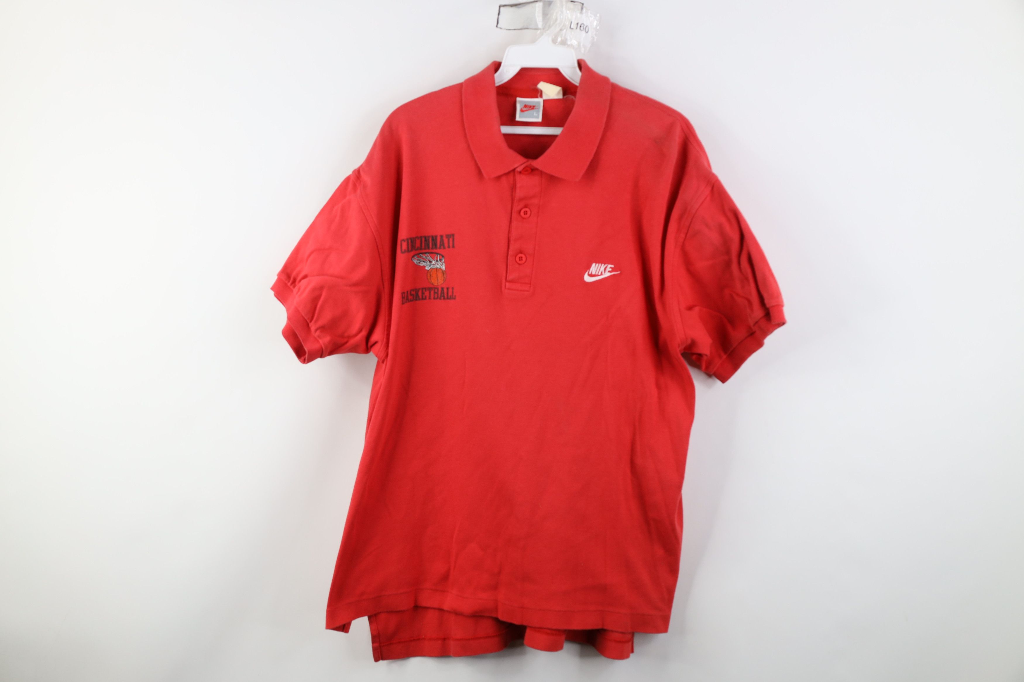 Nike Vintage 80s 90s Nike University of Cincinnati Polo Shirt Size US L / EU 52-54 / 3 - 1 Thumbnail
