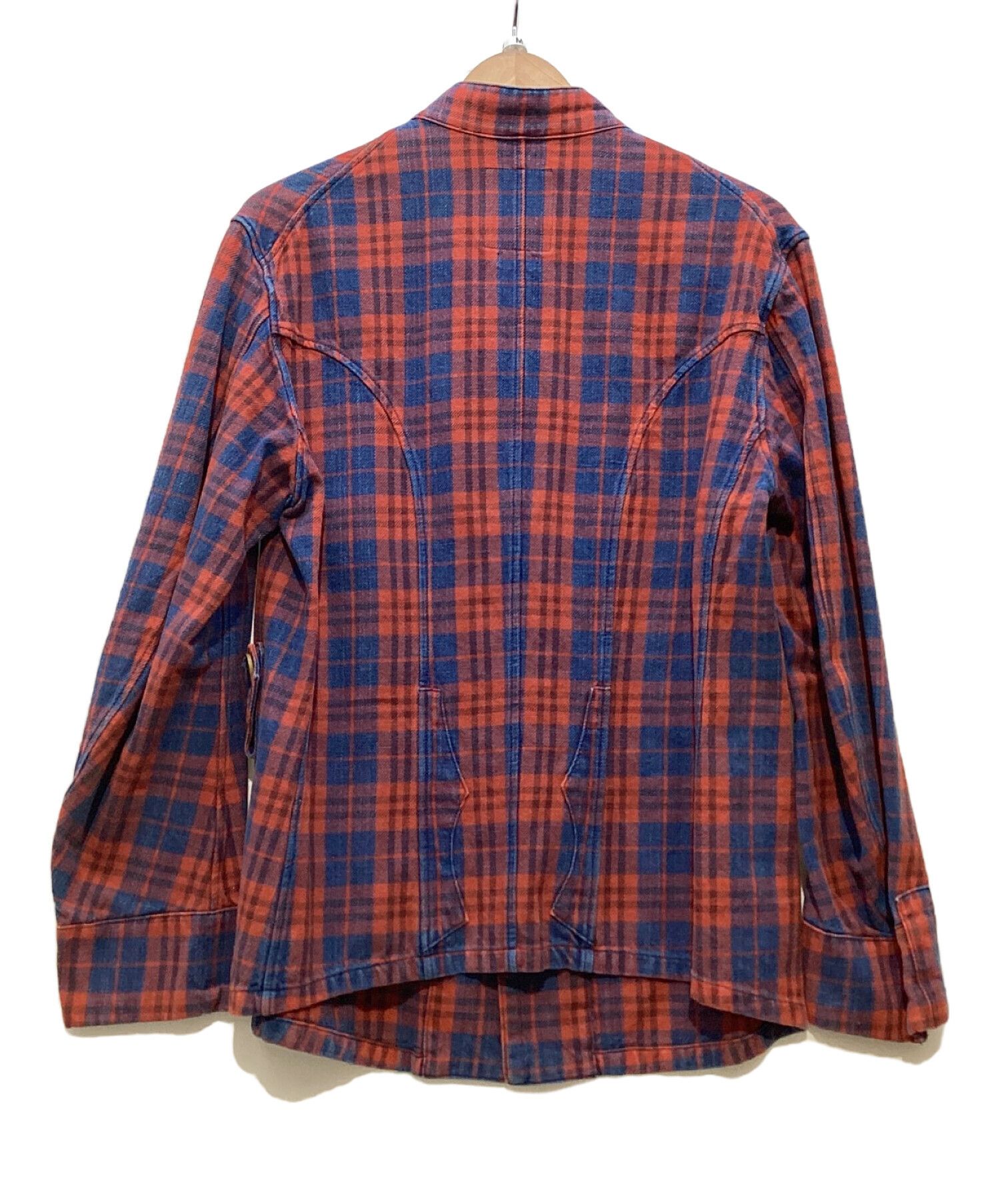 Visvim Visvim 14AW Indigo Check Lugli Jkt jacket smock coat Size US M / EU 48-50 / 2 - 2 Thumbnail