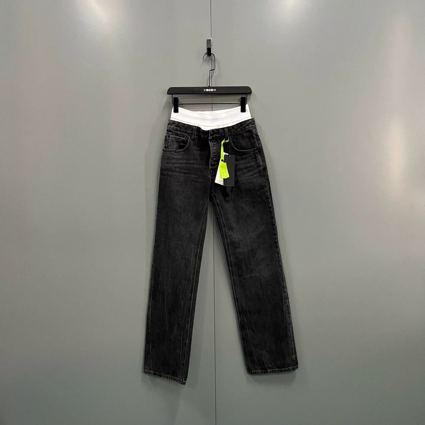 Alexander Wang alexander wang black high-waisted jeans size 25 Size 25" / US 0 / IT 36 - 1 Thumbnail