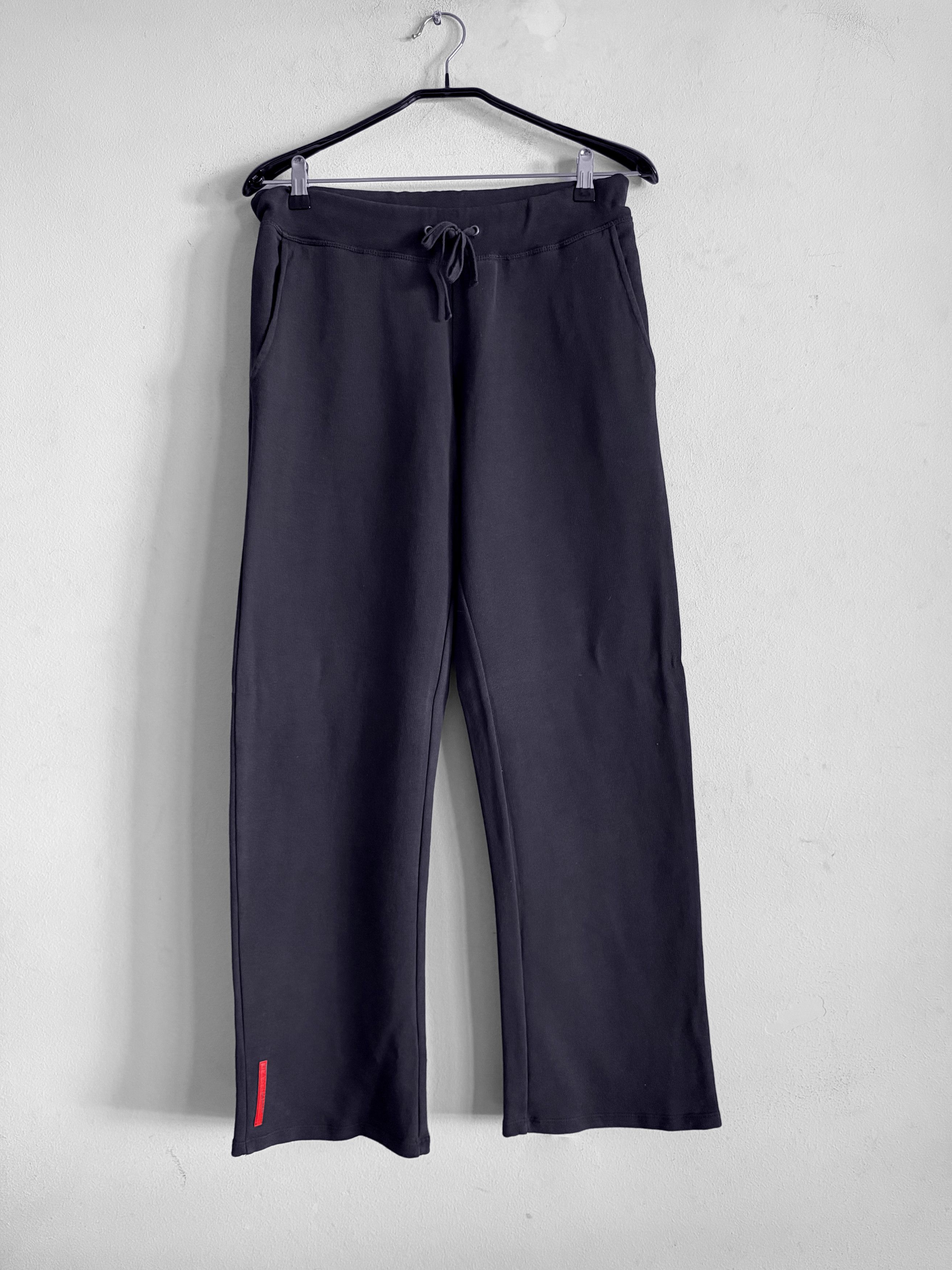 Prada Red Logo Tab Wide Sweatpants Size US 32 / EU 48 - 1 Thumbnail