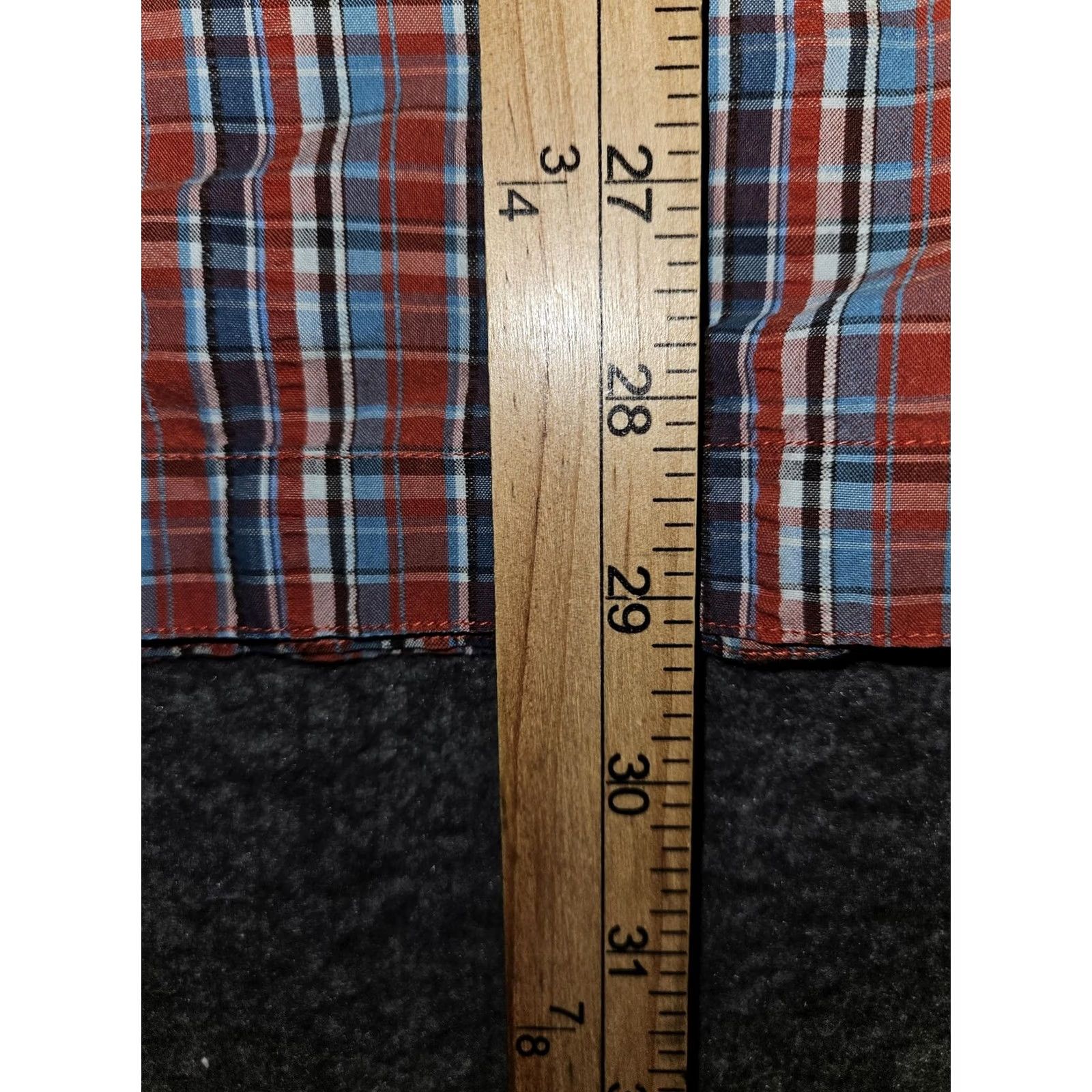 Vintage REI Shirt Mens 2XL Plaid Button Up Short Sleeve Outdoor Red Blue Pocket Hiking Size US XXL / EU 58 / 5 - 4 Thumbnail