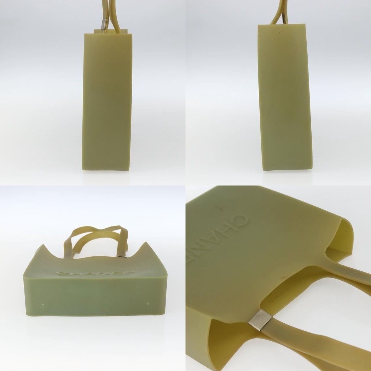Chanel Chanel Tote Bag Rubber Khaki CC Size ONE SIZE - 3 Thumbnail