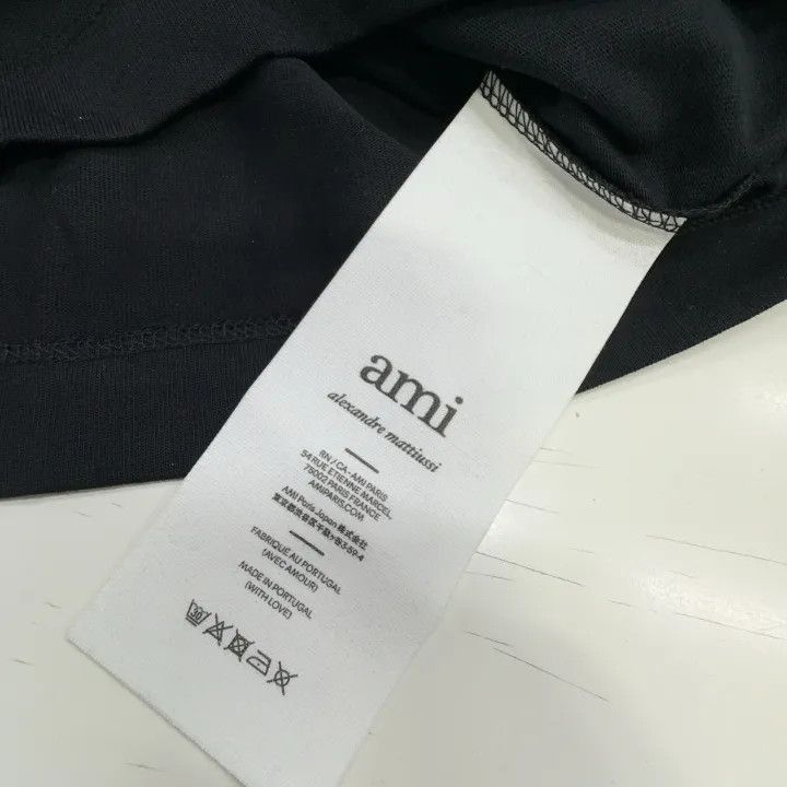 AMI Ami Paris Black Cotton Long Sleeve T-Shirt -2507 Size US XS / EU 42 / 0 - 4 Thumbnail