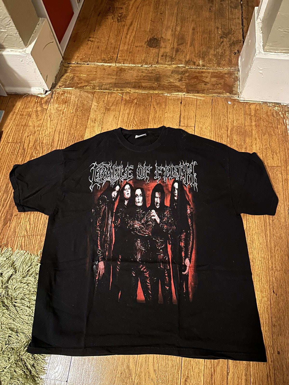 image of Vintage 2000’S Cradle Of Filth T Shirt in Black, Men's (Size 2XL)