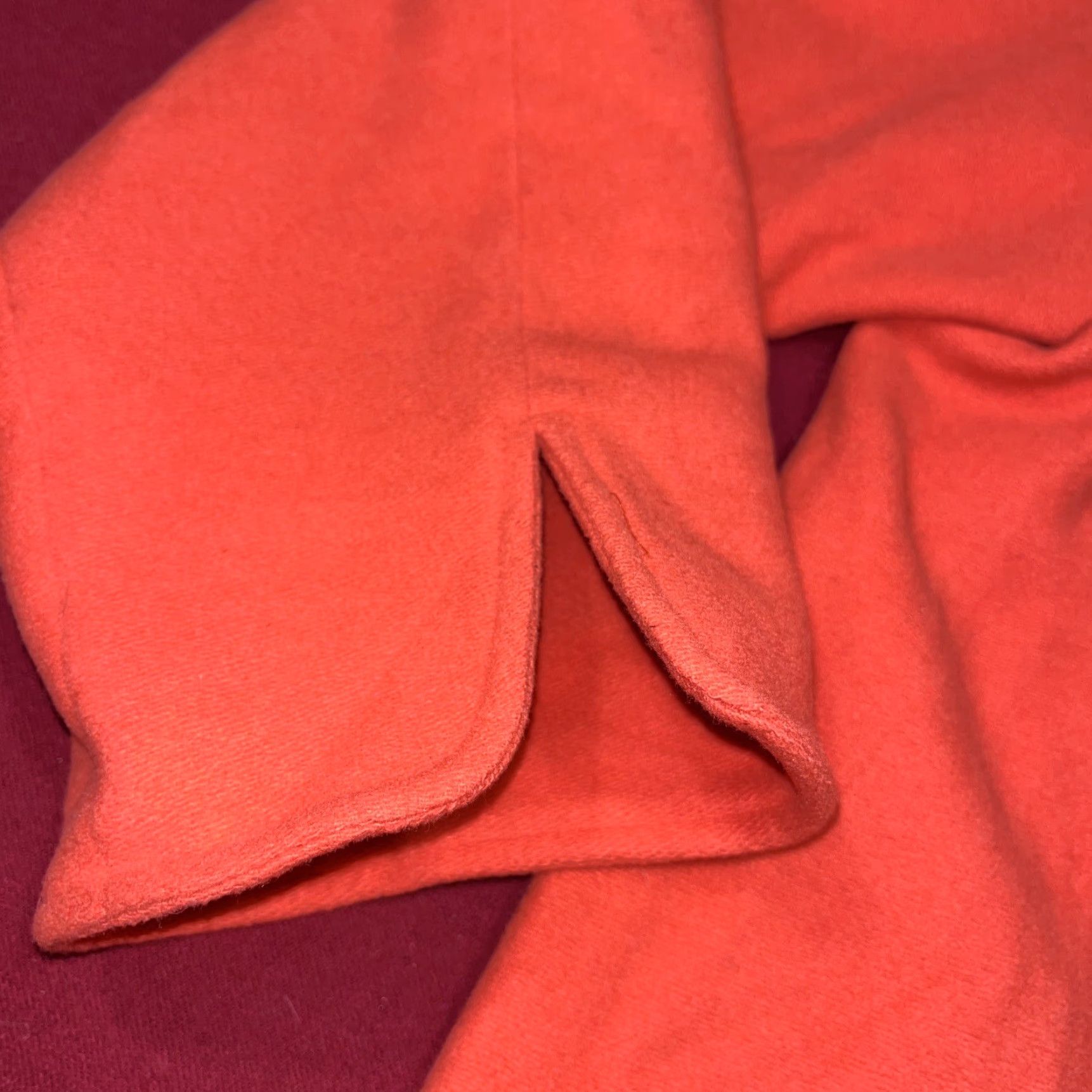 Vintage JAX CANADA Blazer Women Size 10 Orange Wool Blend Cashmere Gold Buttons Pockets Coat Size L / US 10 / IT 46 - 4 Thumbnail