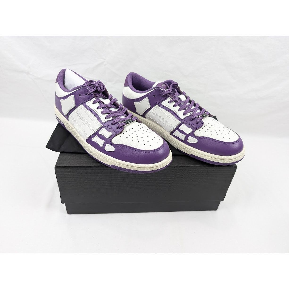 Amiri o1rshd1 Skeleton Low-Top Sneakers in Purple/White Size US 12 / EU 45 - 20 Thumbnail