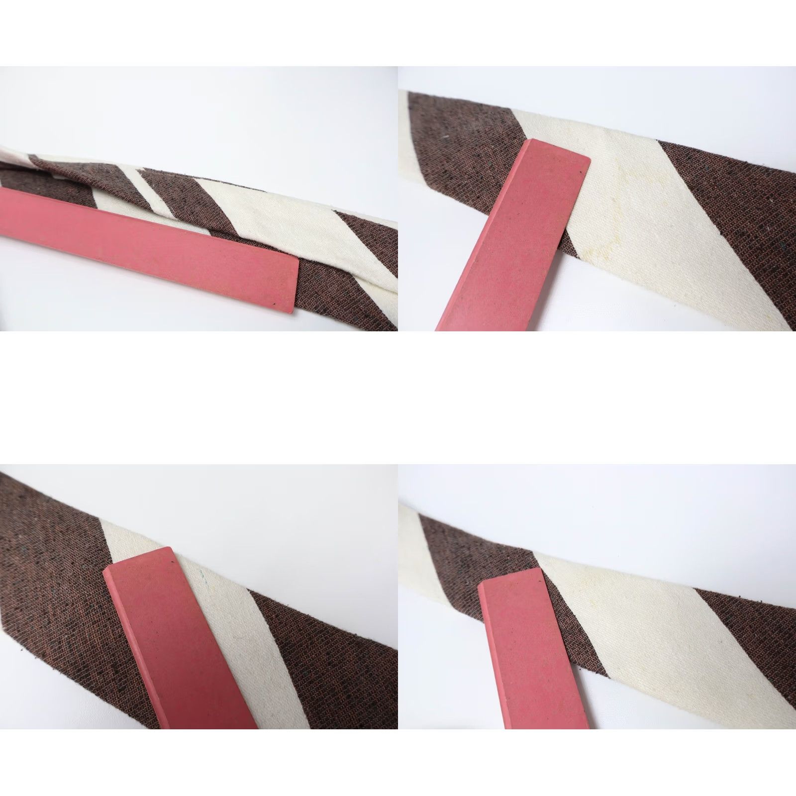Suitsupply Suitsupply Tie Men's One Size Pointed Classic Stripe Brown Size ONE SIZE - 8 Thumbnail