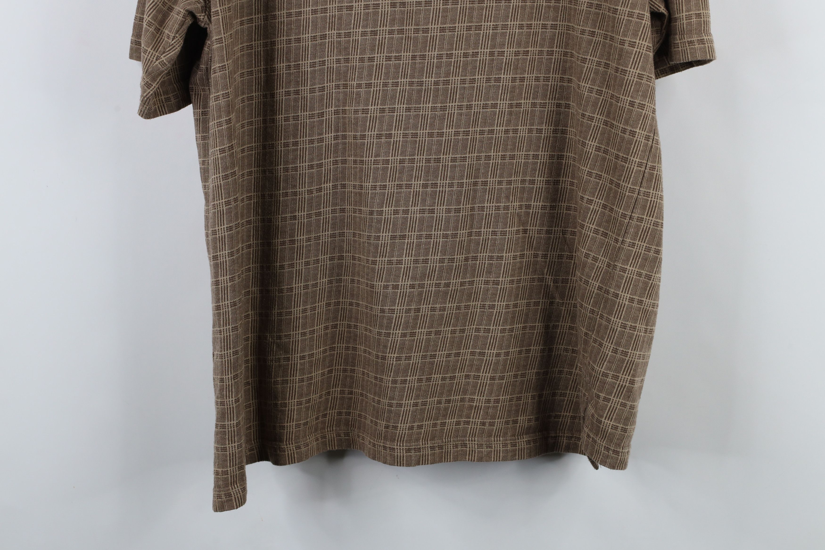 Vintage Vintage 90s Streetwear Checkered Knit Collared Polo Shirt Size US L / EU 52-54 / 3 - 10 Thumbnail