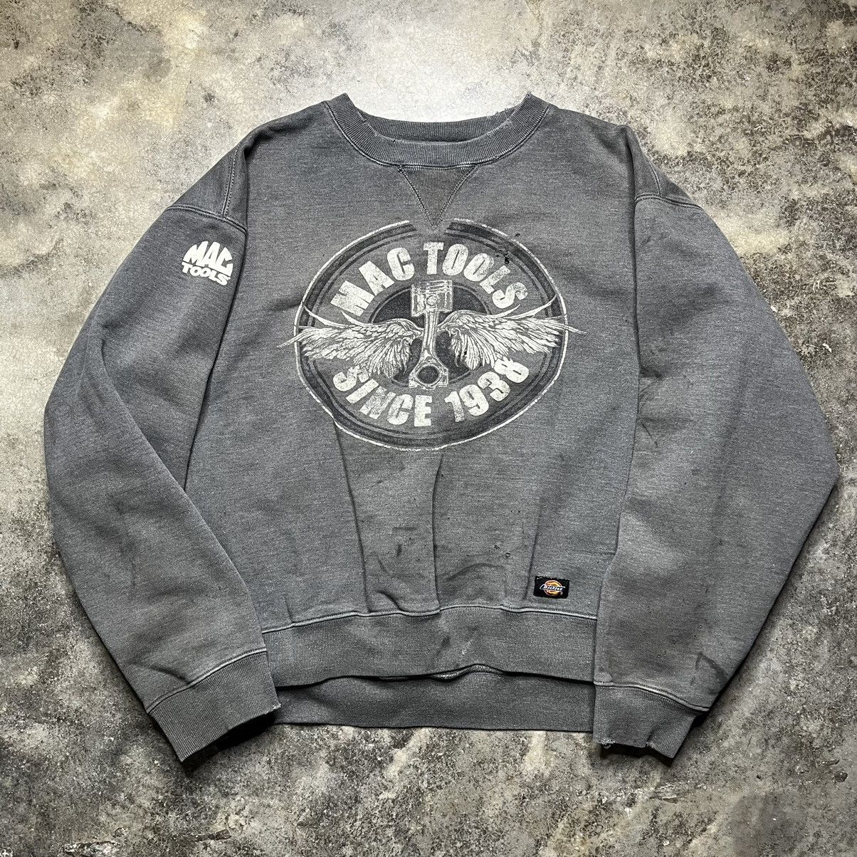 Vintage vintage dickies mac tools thrashed baggy sweatshirt Size US XL / EU 56 / 4 - 2 Thumbnail