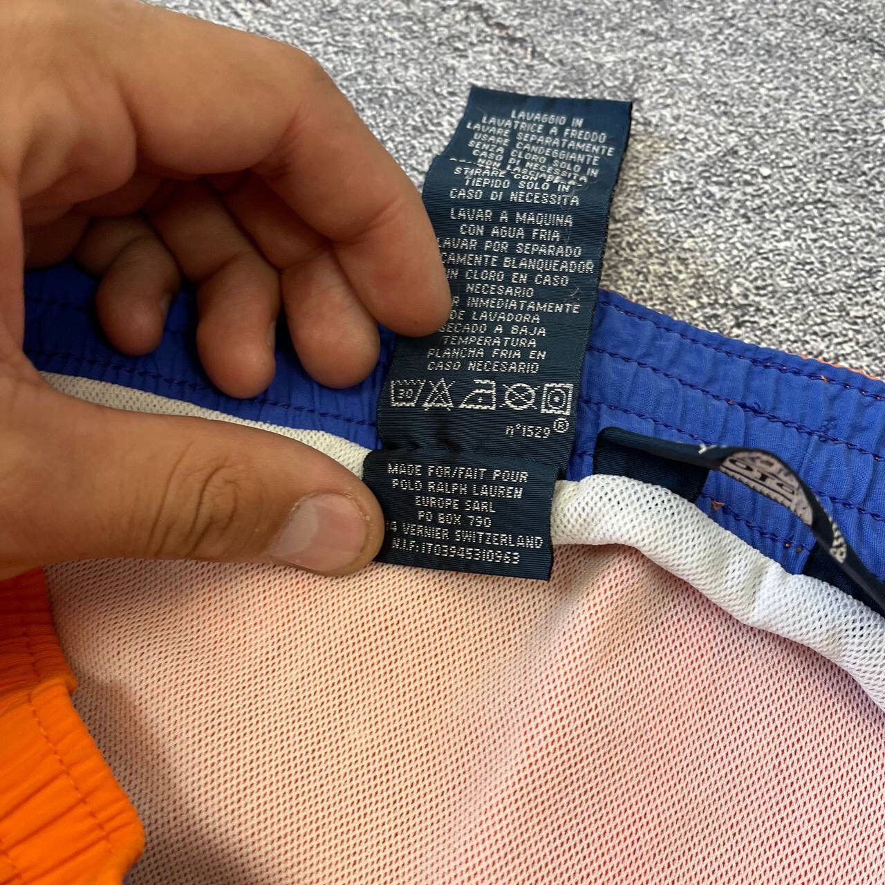 Polo Ralph Lauren Vintage Y2K Polo Ralph Lauren Orange Swim Shorts Size S Size US 35 - 5 Thumbnail