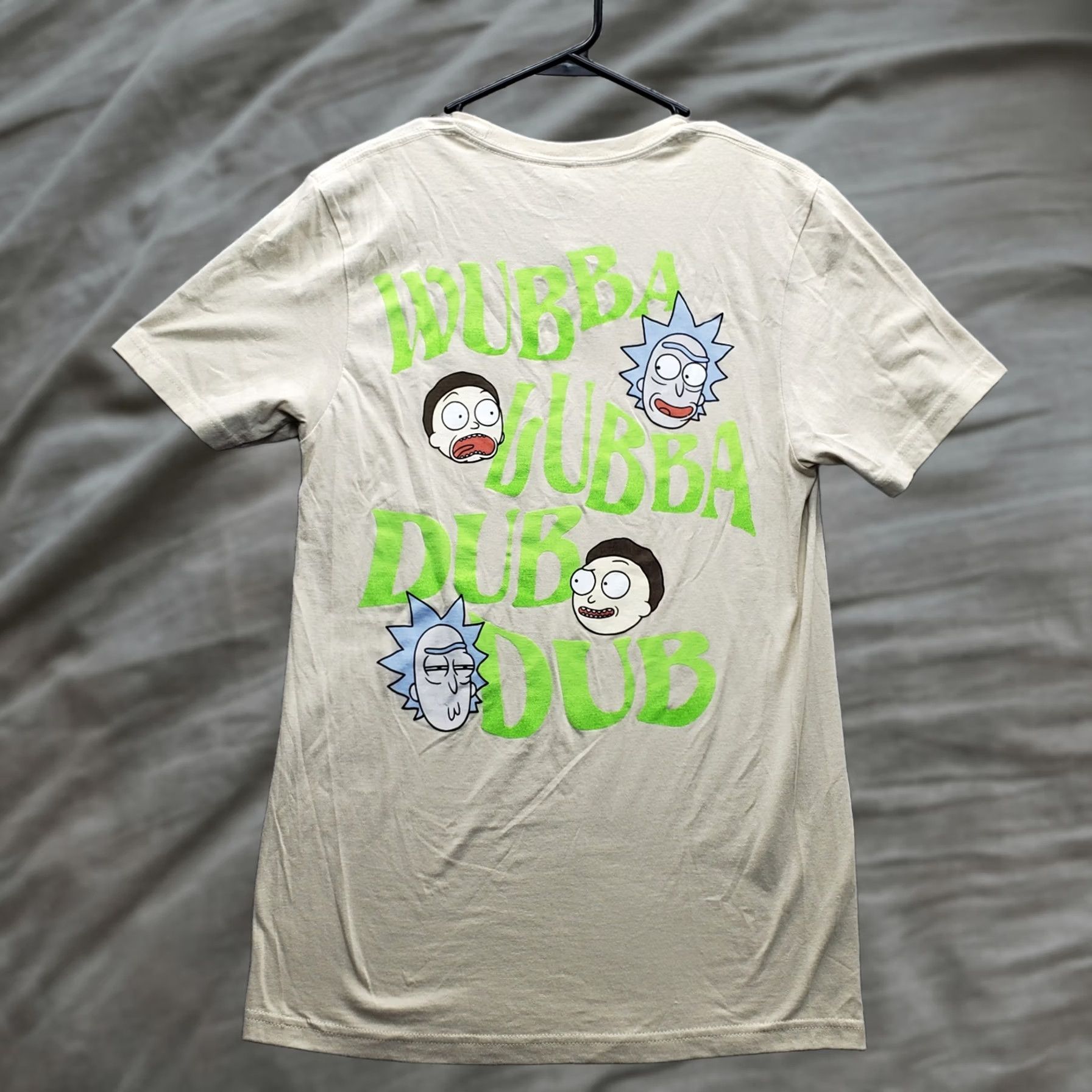 Ripple Junction Ripple Junction Rick and Morty Shirt Unisex S Brown Wubba Lubba Dub Stretch Tee Size US S / EU 44-46 / 1 - 1 Thumbnail