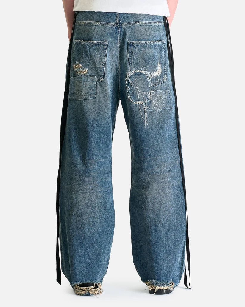 Ann Demeulemeester o1s1v1r1oon0825 Olan 5-Pockets High Comfort Trousers in Blue Size US 36 / EU 52 - 2 Thumbnail