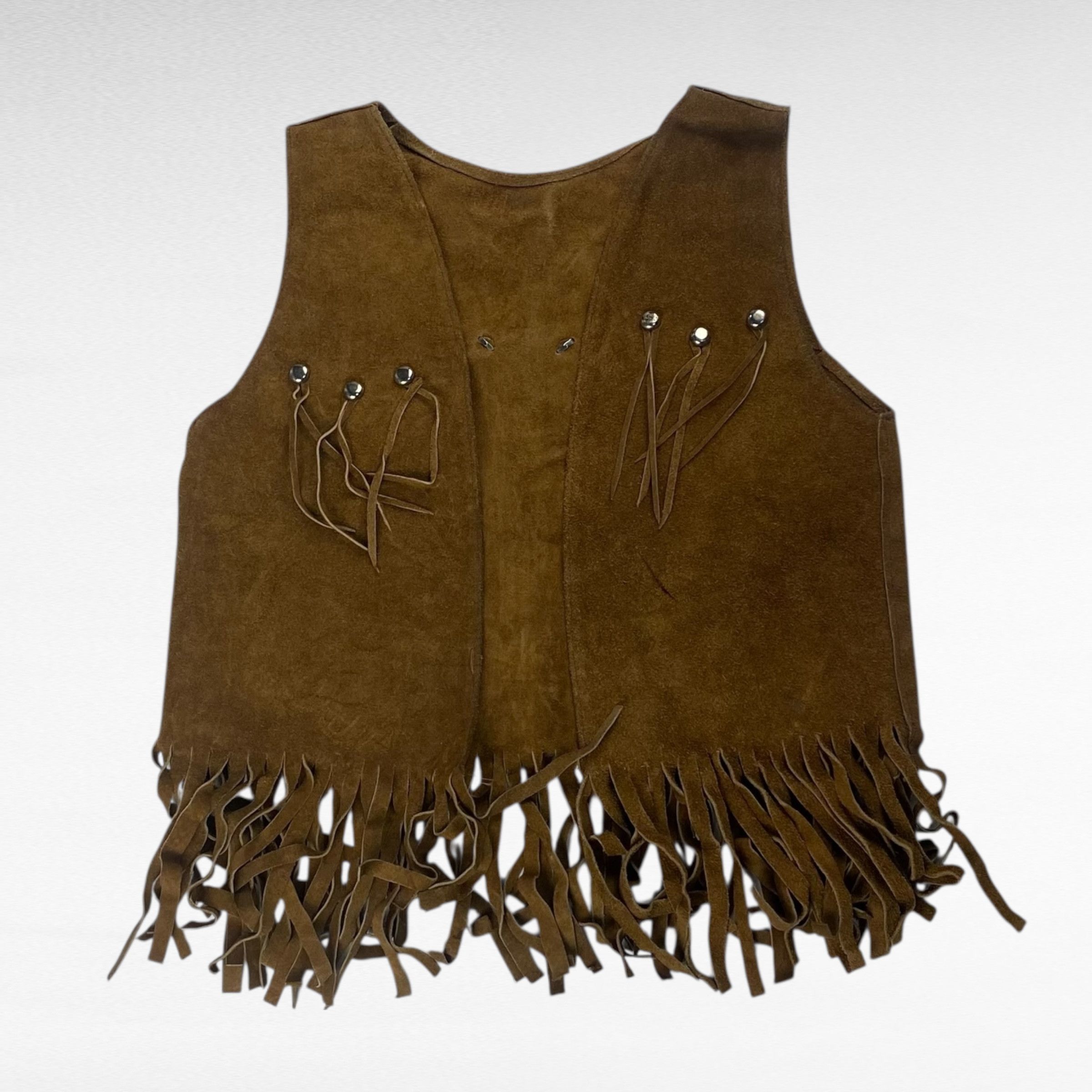 Vintage unknown Leather Vest Brown Size S Size US S / EU 44-46 / 1 - 1 Thumbnail