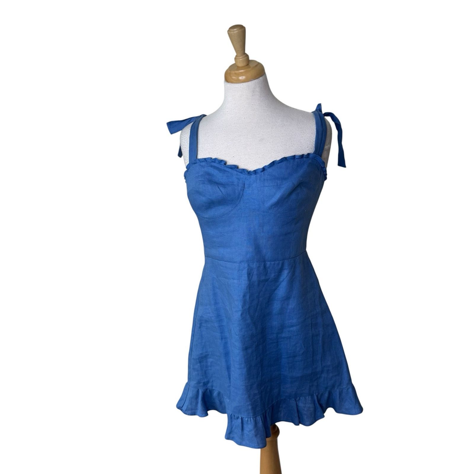 desiree linen dress reformation Reformation Desiree linen mini dress size 2 only