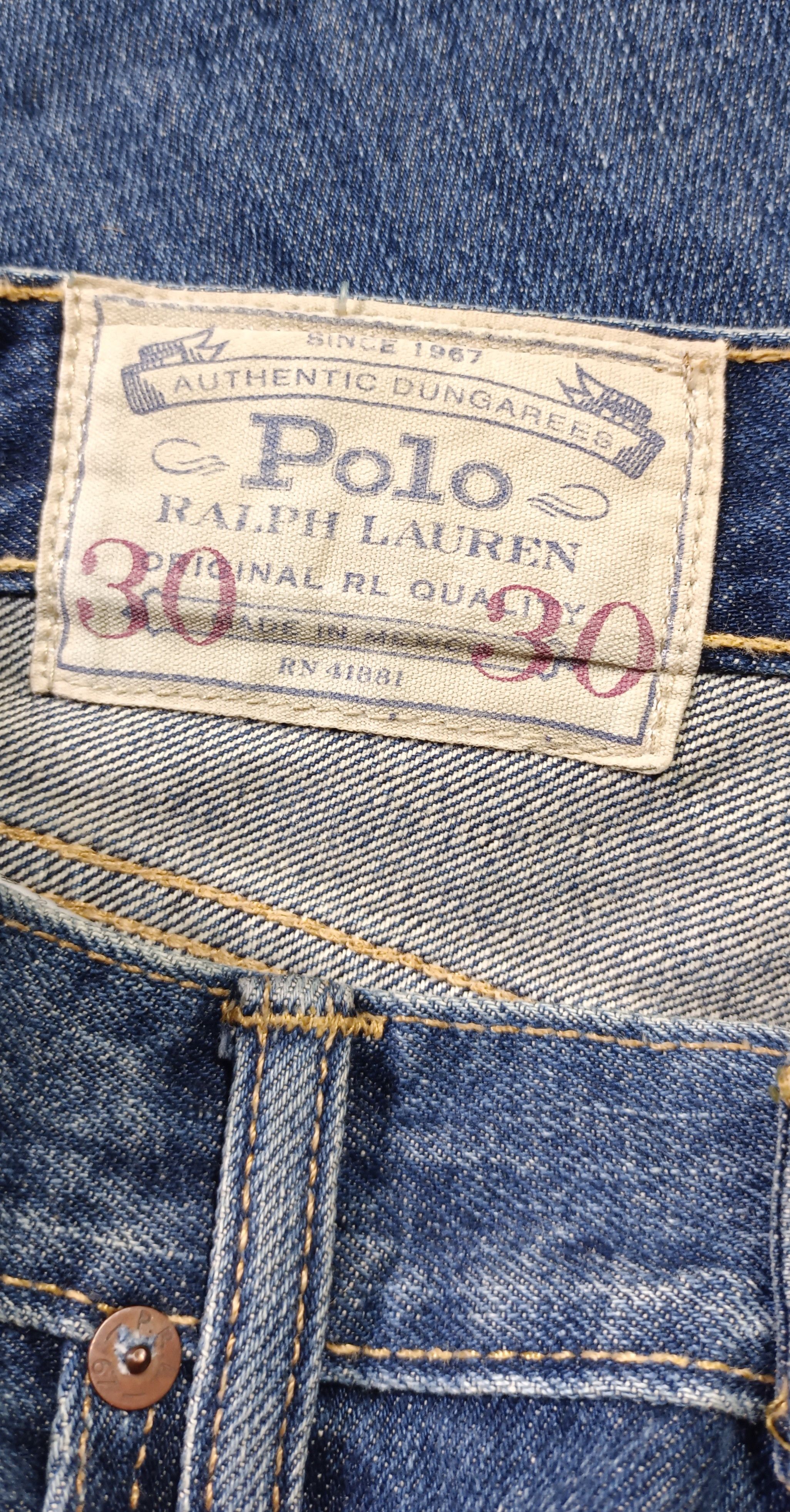 Ralph Lauren Vintage💥 Polo Ralph Lauren RL Straight Cut jeans Size US 33 - 13 Thumbnail