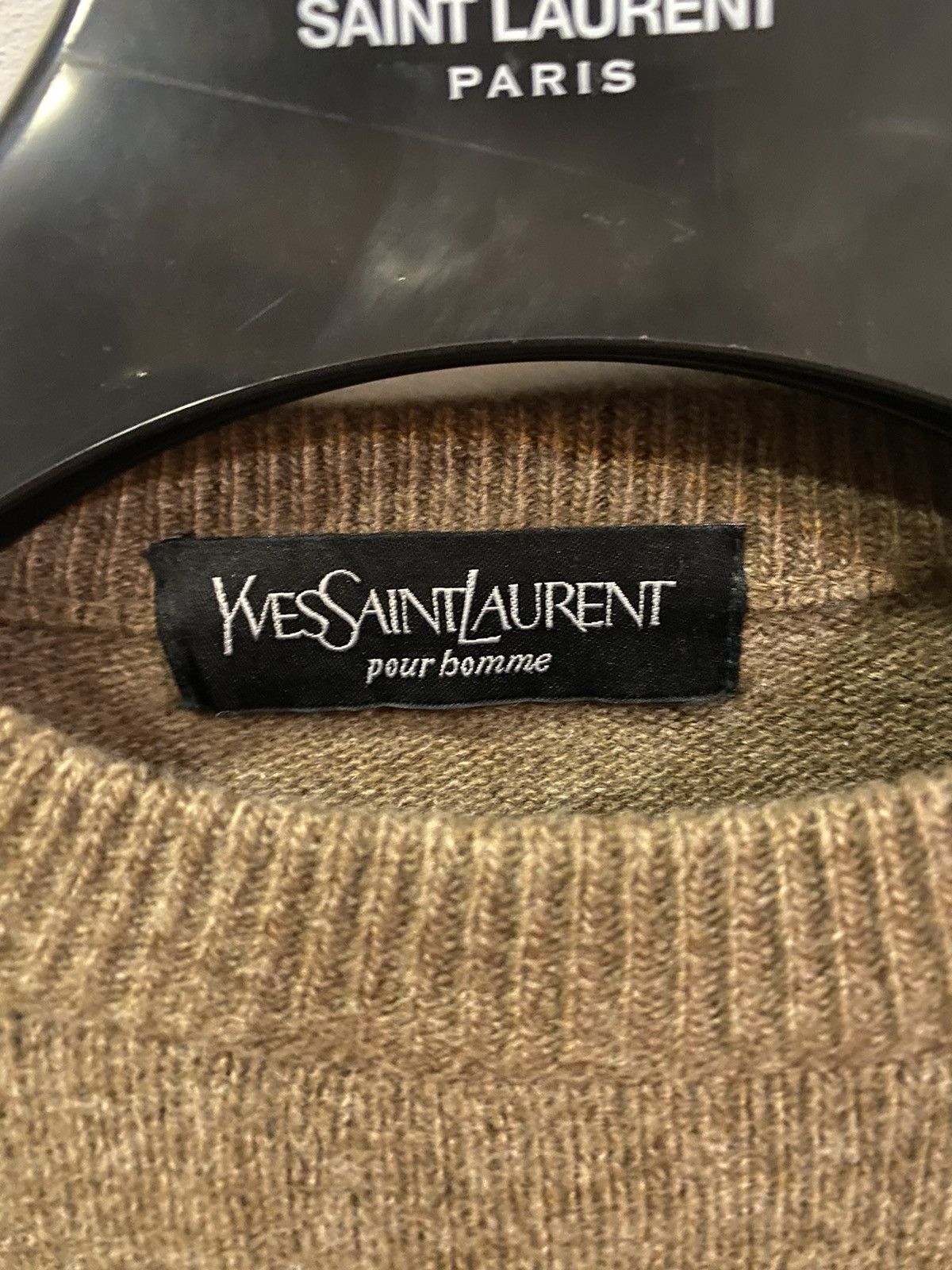 Yves Saint Laurent 🇮🇹Wool YSL Sweater Soft Vintage Sweatshirt Knit Paris Size US L / EU 52-54 / 3 - 8 Thumbnail