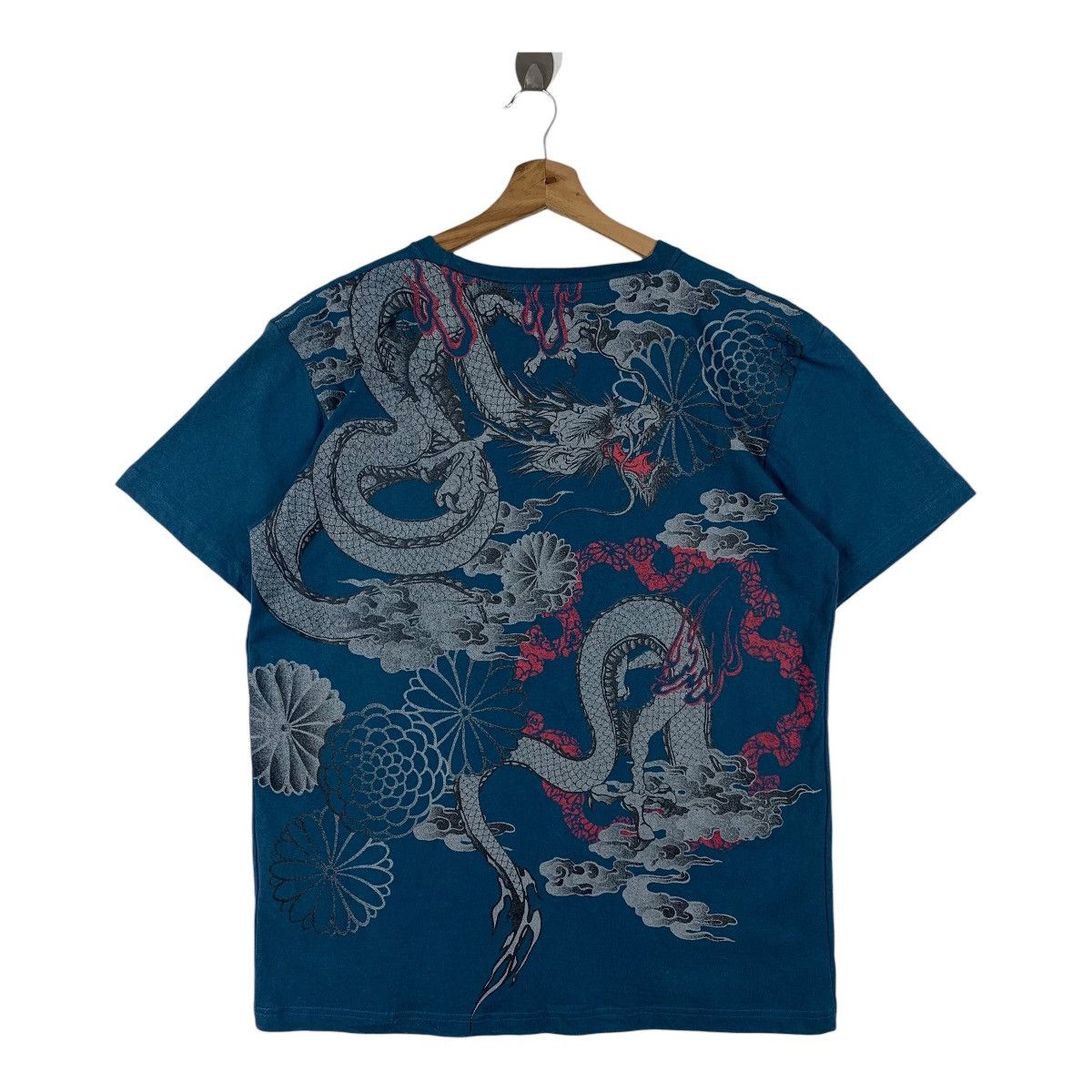 Japanese Brand Vintage BULLET NOISE dragon overprint sukajan tee Size US XL / EU 56 / 4 - 1 Thumbnail