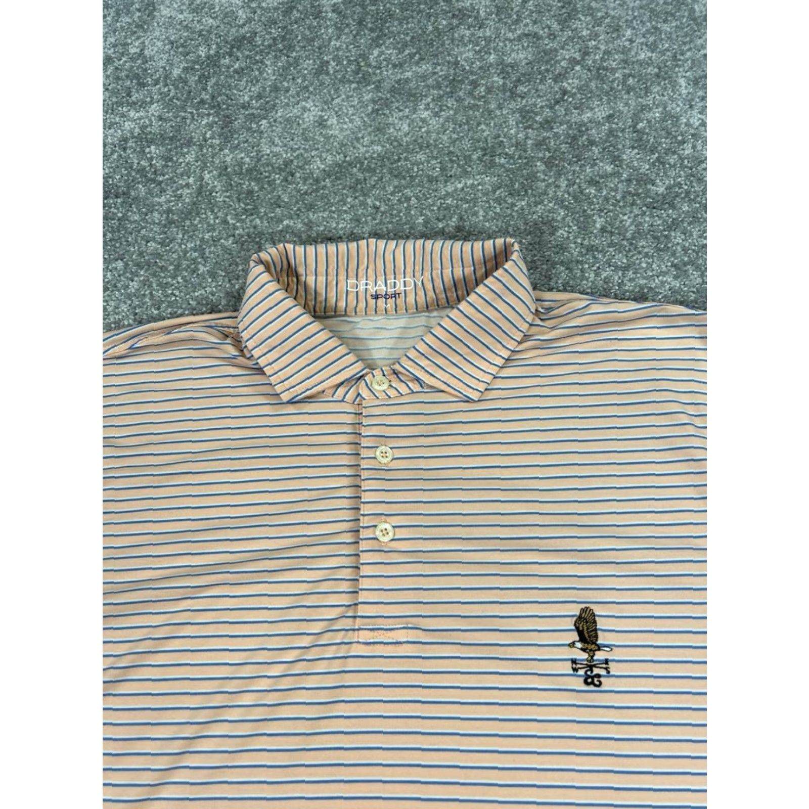 Vintage B.Draddy Polo Shirt Mens M Pink Blue Logo Golf Shirt Polo Size US M / EU 48-50 / 2 - 2 Thumbnail