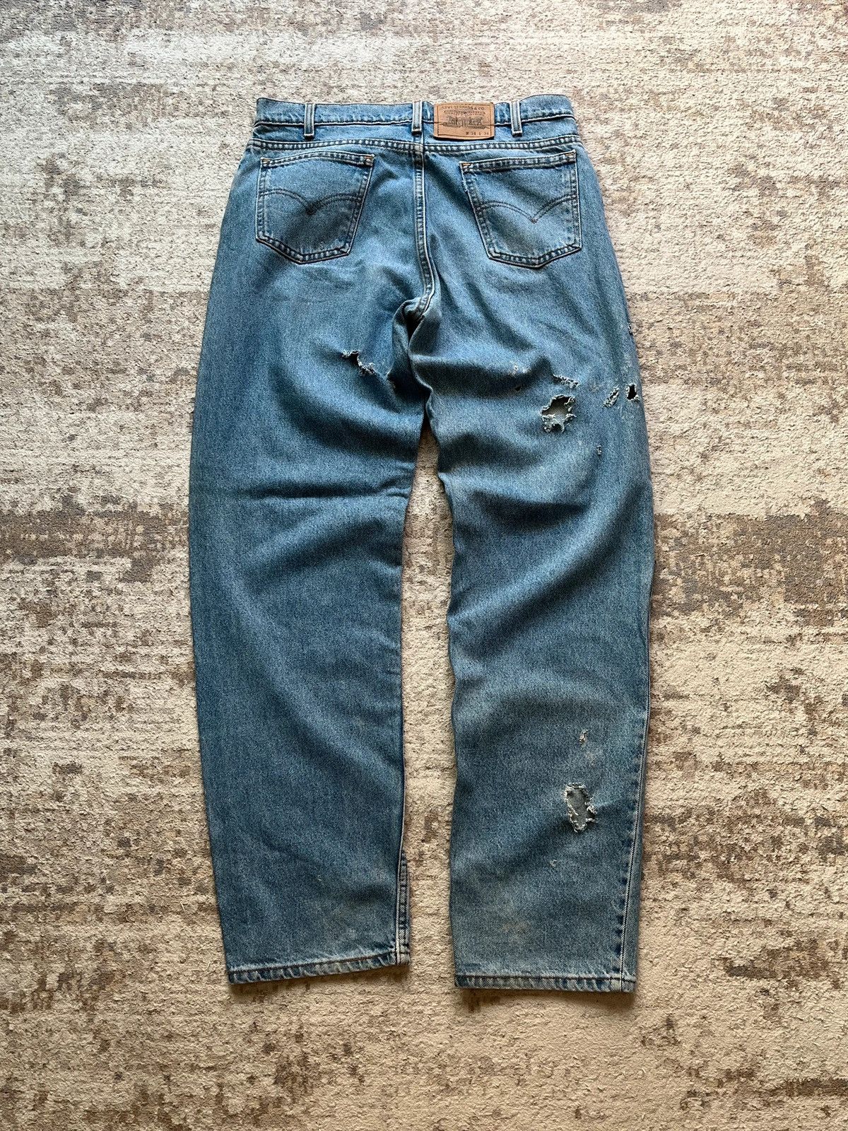 Levi's Levi’s 553 Sz W 34 L 34 Made in USA Rat Distressed Rare Size US 34 / EU 50 - 9 Thumbnail