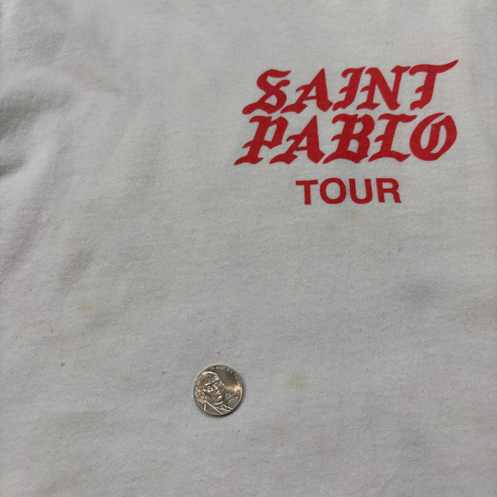 Band Tees × Gildan × Kanye West Kanye West Saint Pablo Tour 2016 Long Sleeve Shirt Men's M Size US M / EU 48-50 / 2 - 8 Thumbnail