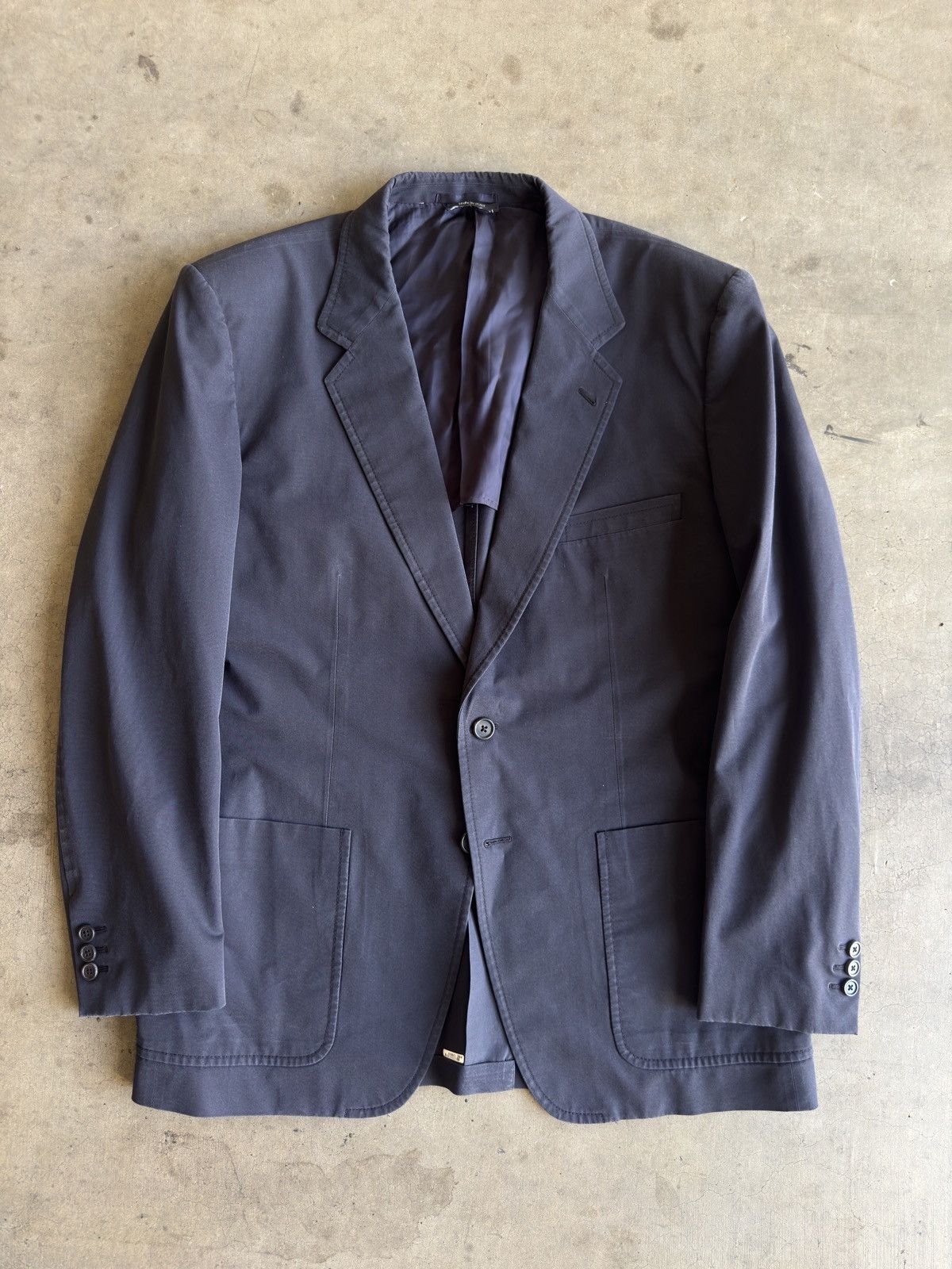 Prada PRADA Made in Italy Cotton Blend Patch Pocket Jacket Size 46R - 1 Thumbnail