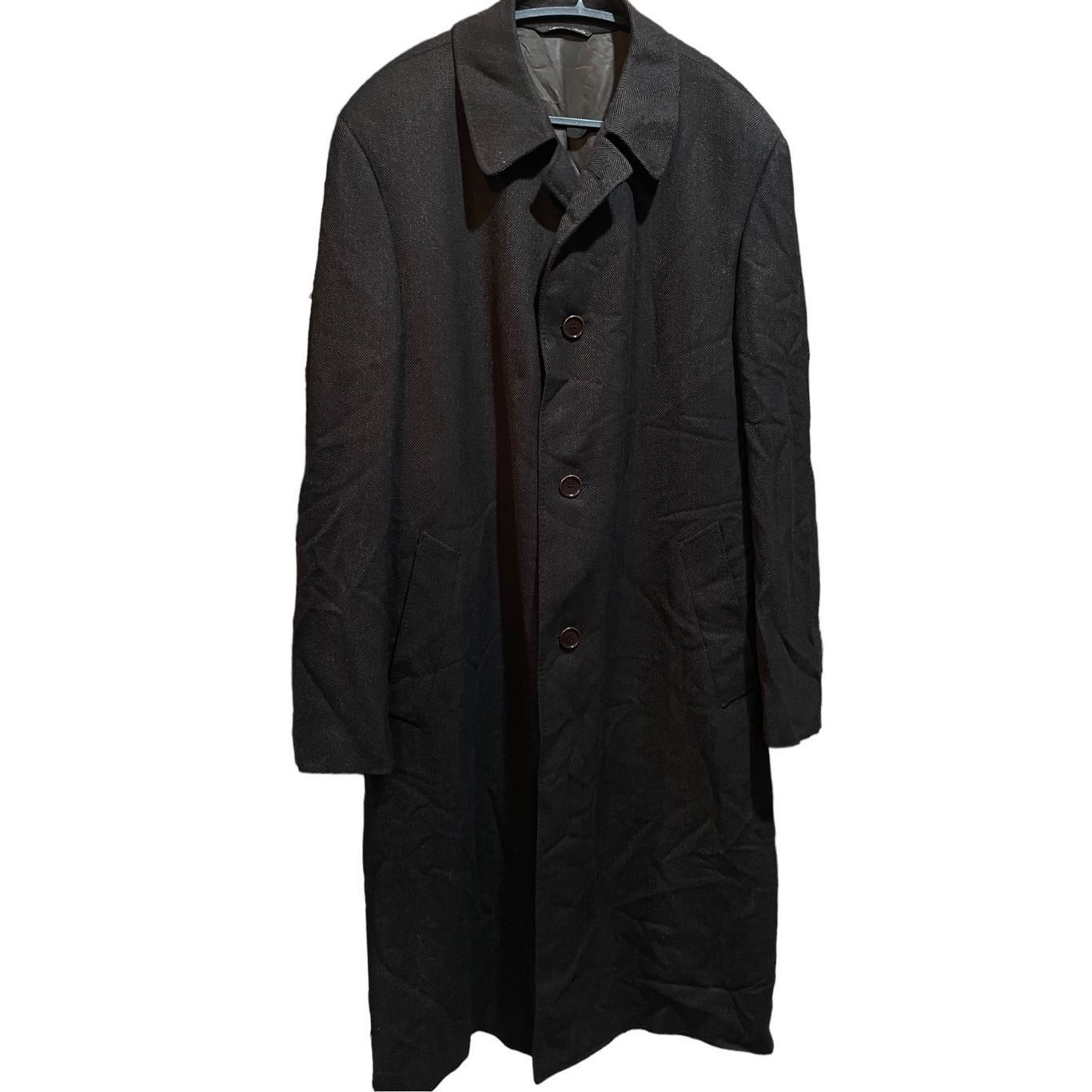 Saks Fifth Avenue SAKS FIFTH AVENUE CANALI Wool Winter Top Coat 100% Pure New Size US L / EU 52-54 / 3 - 1 Thumbnail