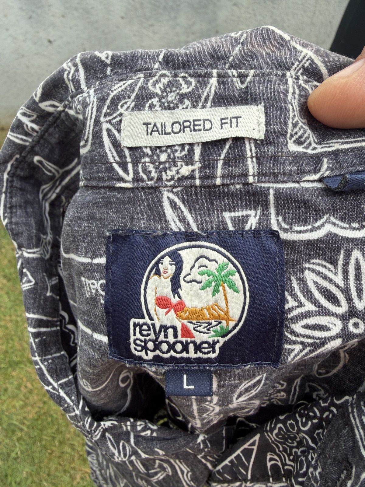 Reyn Spooner PreOwned Reyn Spooner Tailored Fit Blue Hawaiian Men's L Size US L / EU 52-54 / 3 - 4 Thumbnail