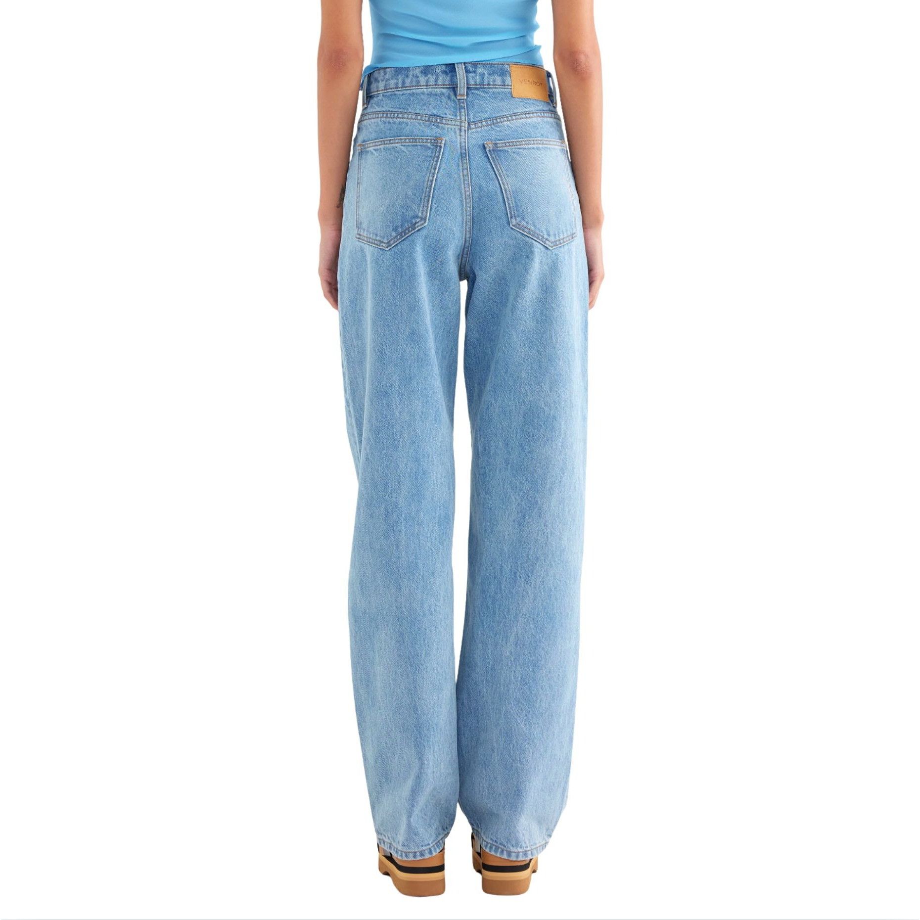 Venroy VENROY V Front Denim Light Blue Jean $180 NWT XS Size 27" / US 4 / IT 40 - 3 Thumbnail