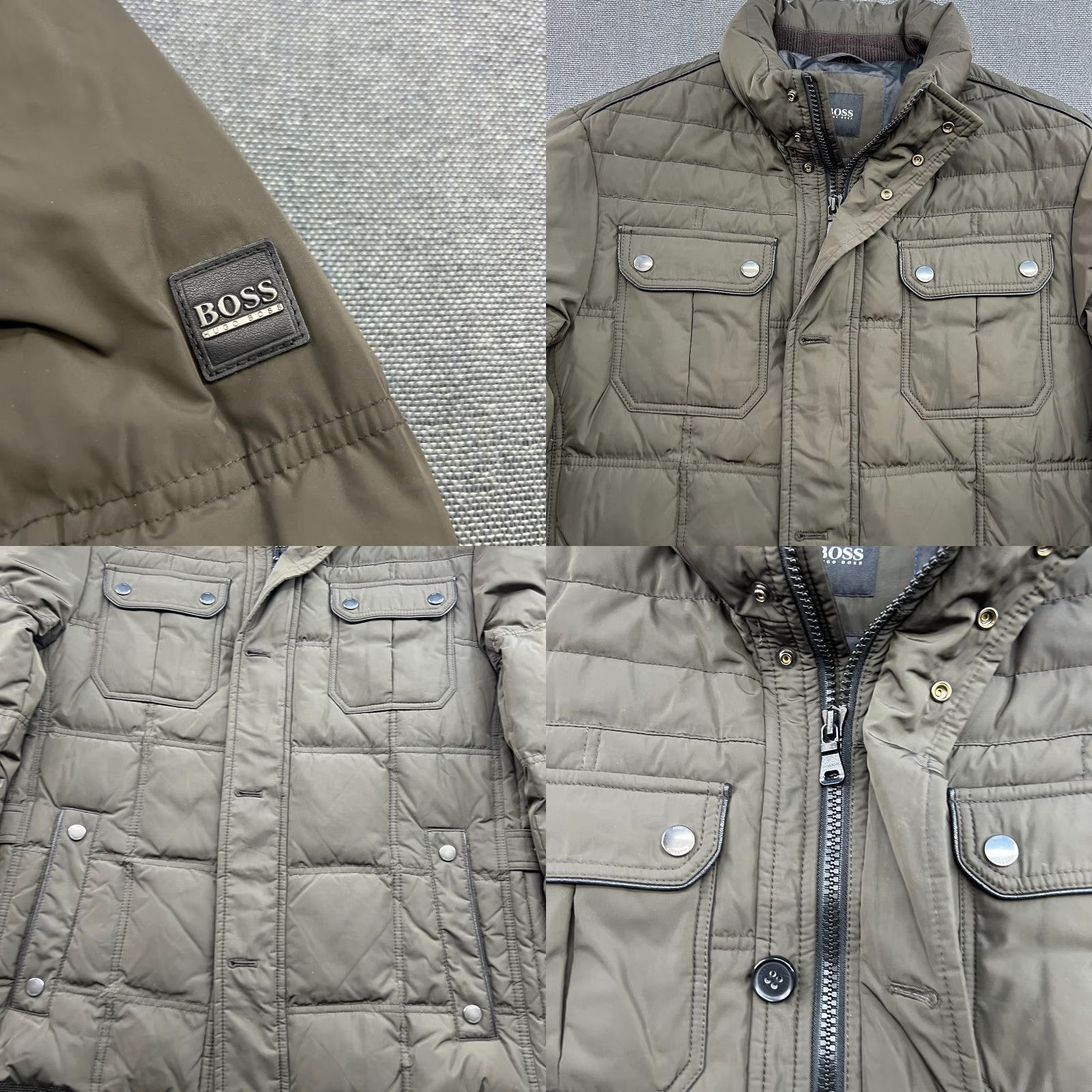 Hugo Boss HUGO BOSS Jacket Mens Size 50 Down Olive Green Khaki Parka Full Zip Hooded Size US M / EU 48-50 / 2 - 10 Thumbnail