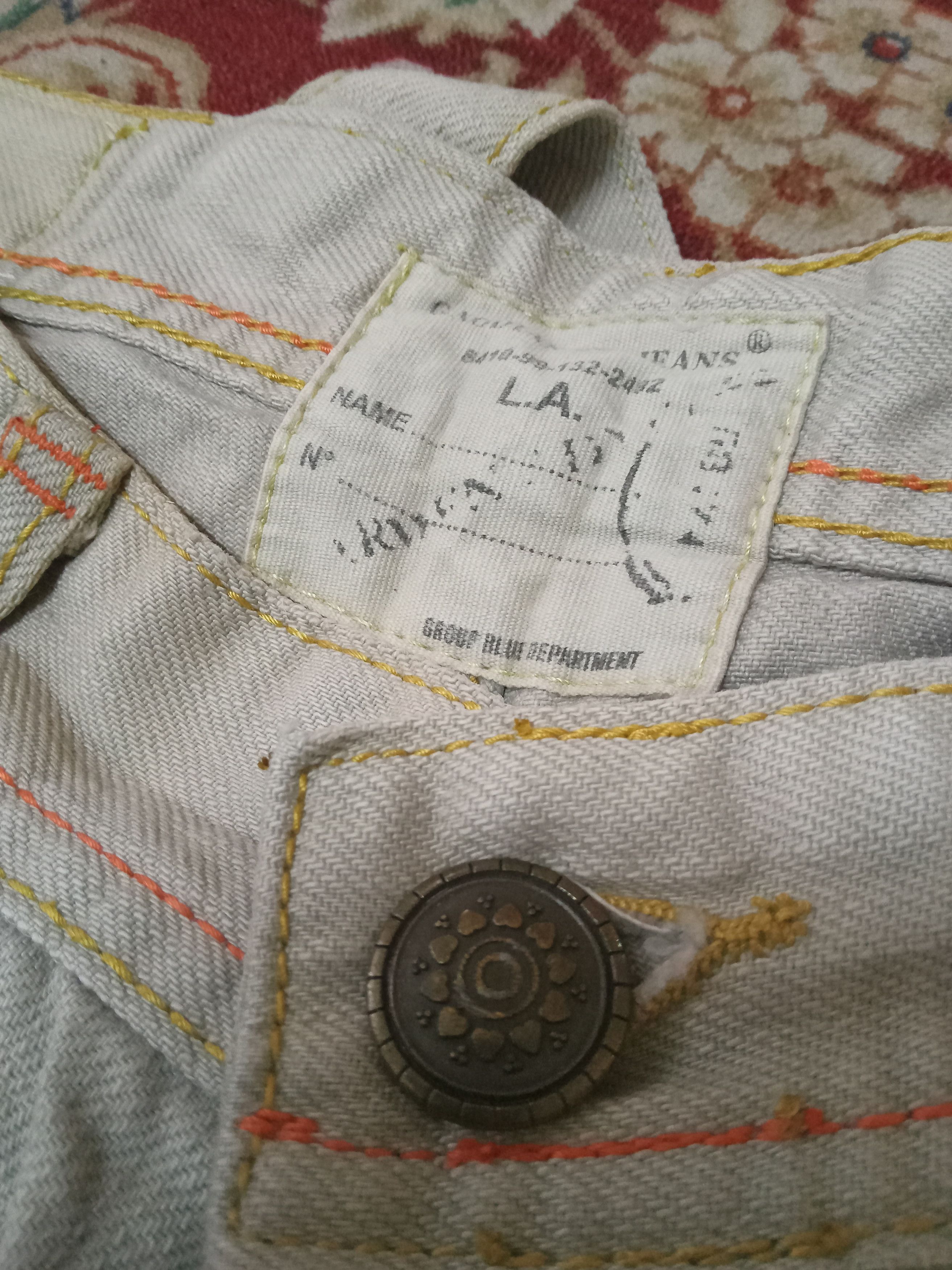 Designer Gaodian So Embroidery Back Pocket Rare Jeans Size US 30 / EU 46 - 11 Thumbnail