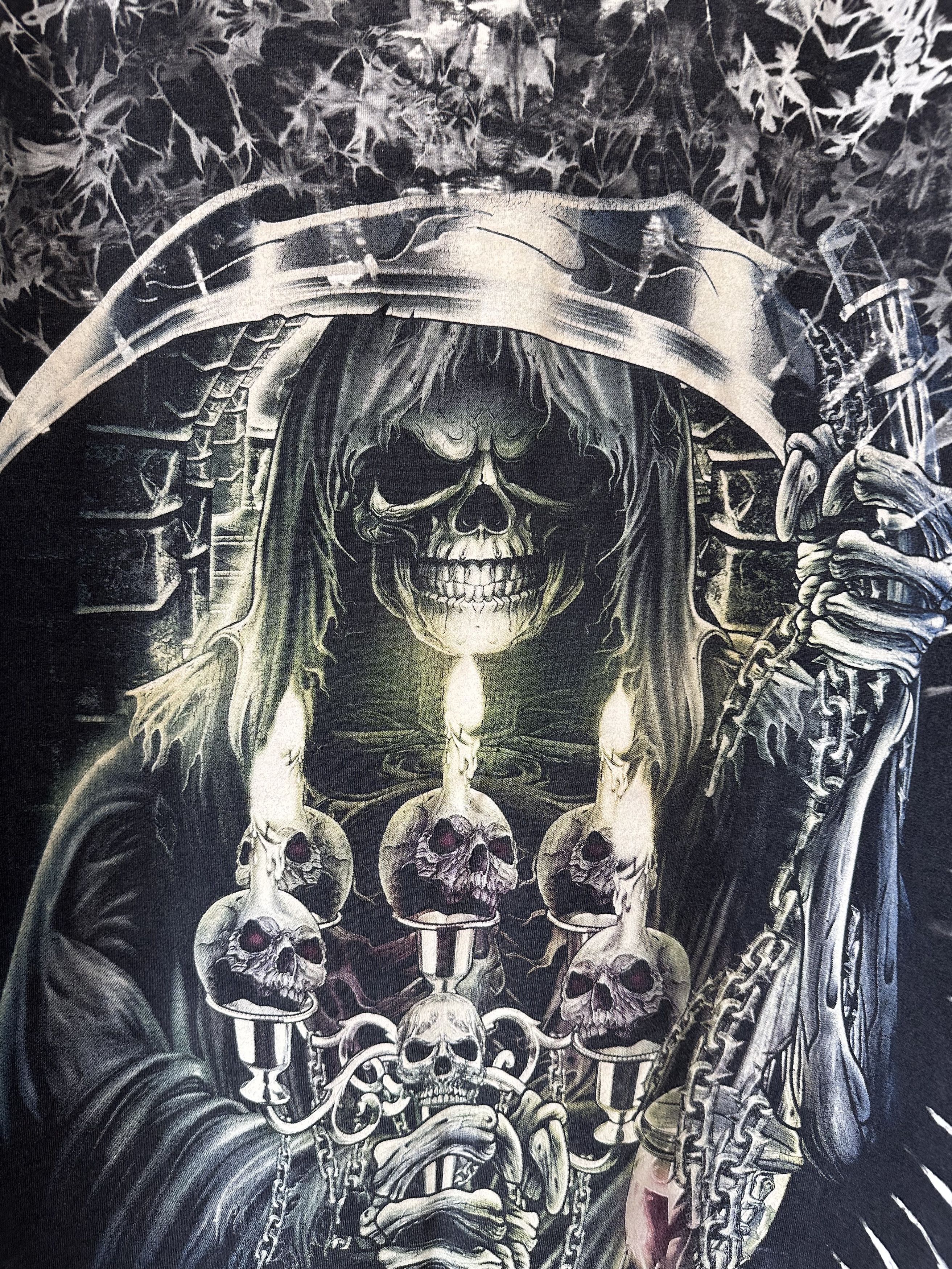 Vintage Vintage skull death tie dye tee Size US L / EU 52-54 / 3 - 8 Thumbnail